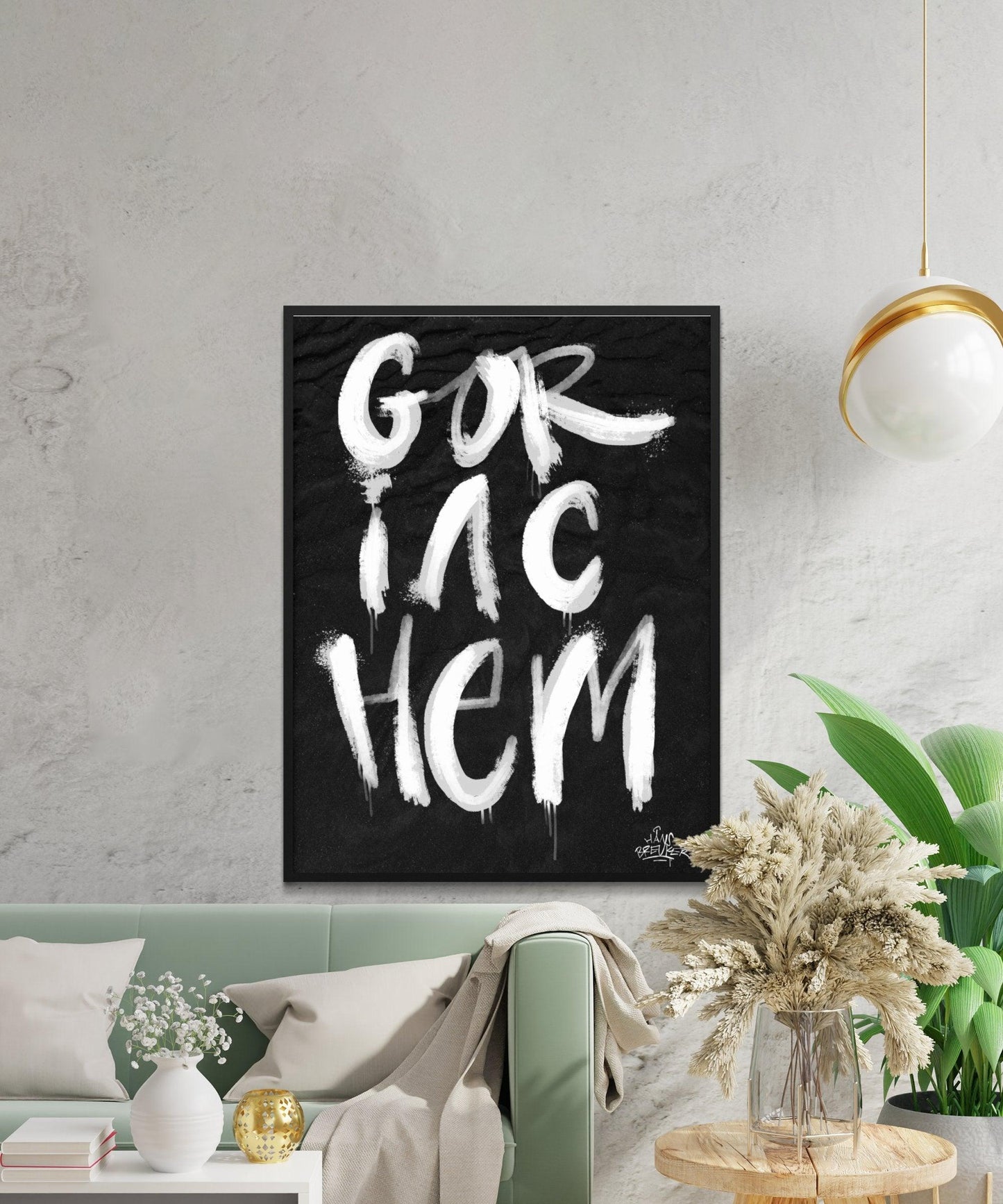 Kalligrafie Poster Gorinchem - Hans Breuker
