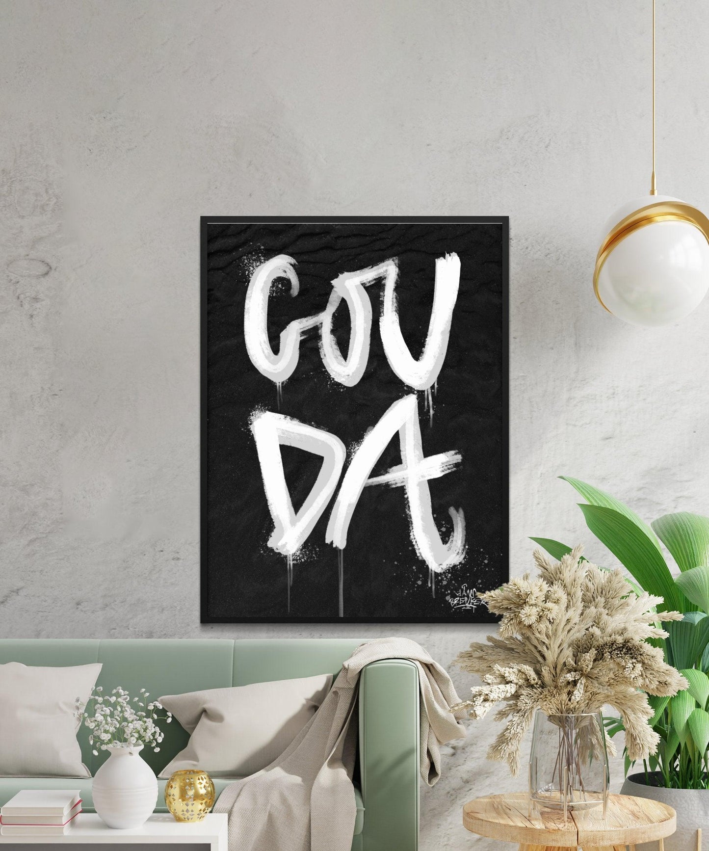 Kalligrafie Poster Gouda - Hans Breuker
