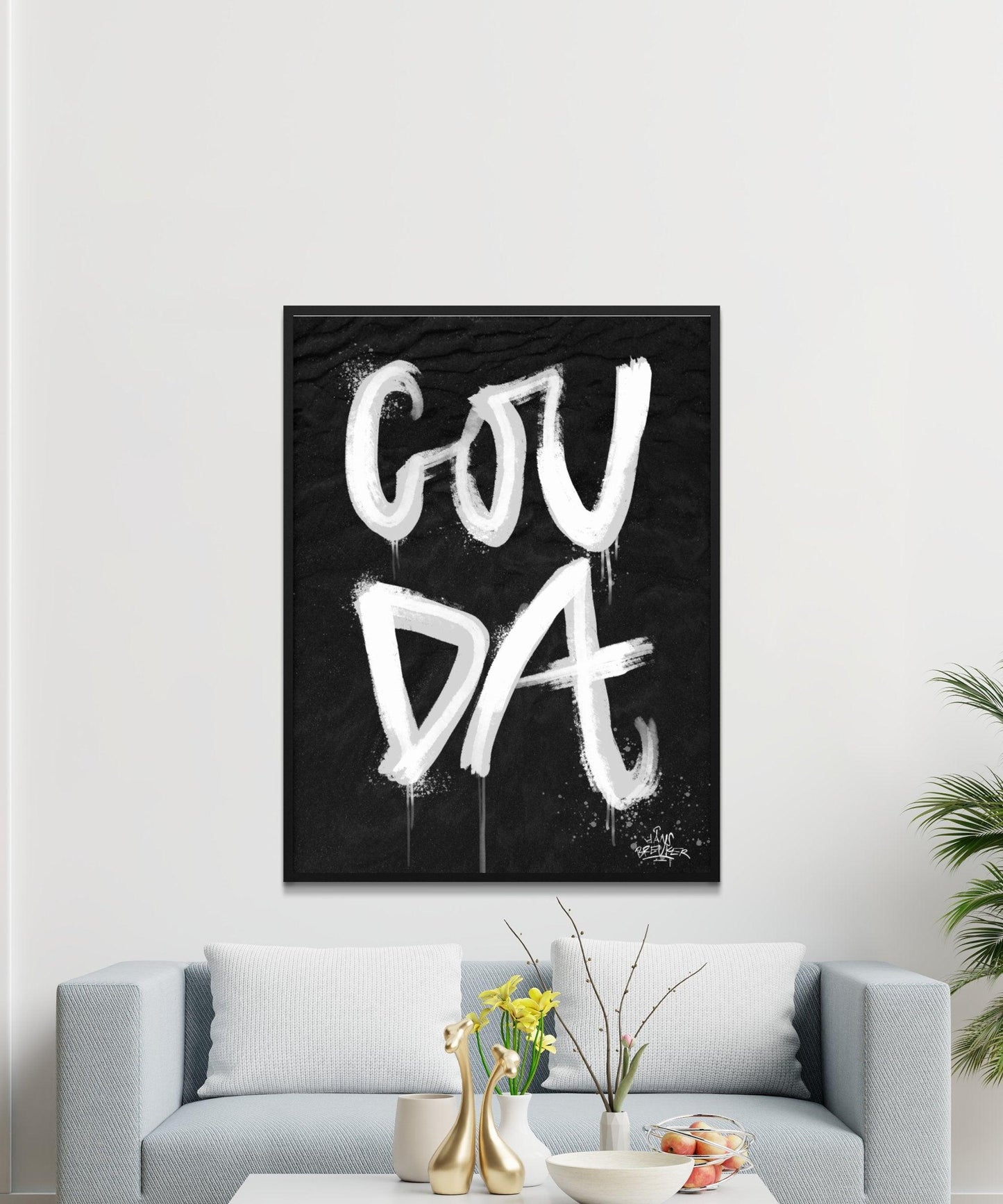 Kalligrafie Poster Gouda - Hans Breuker