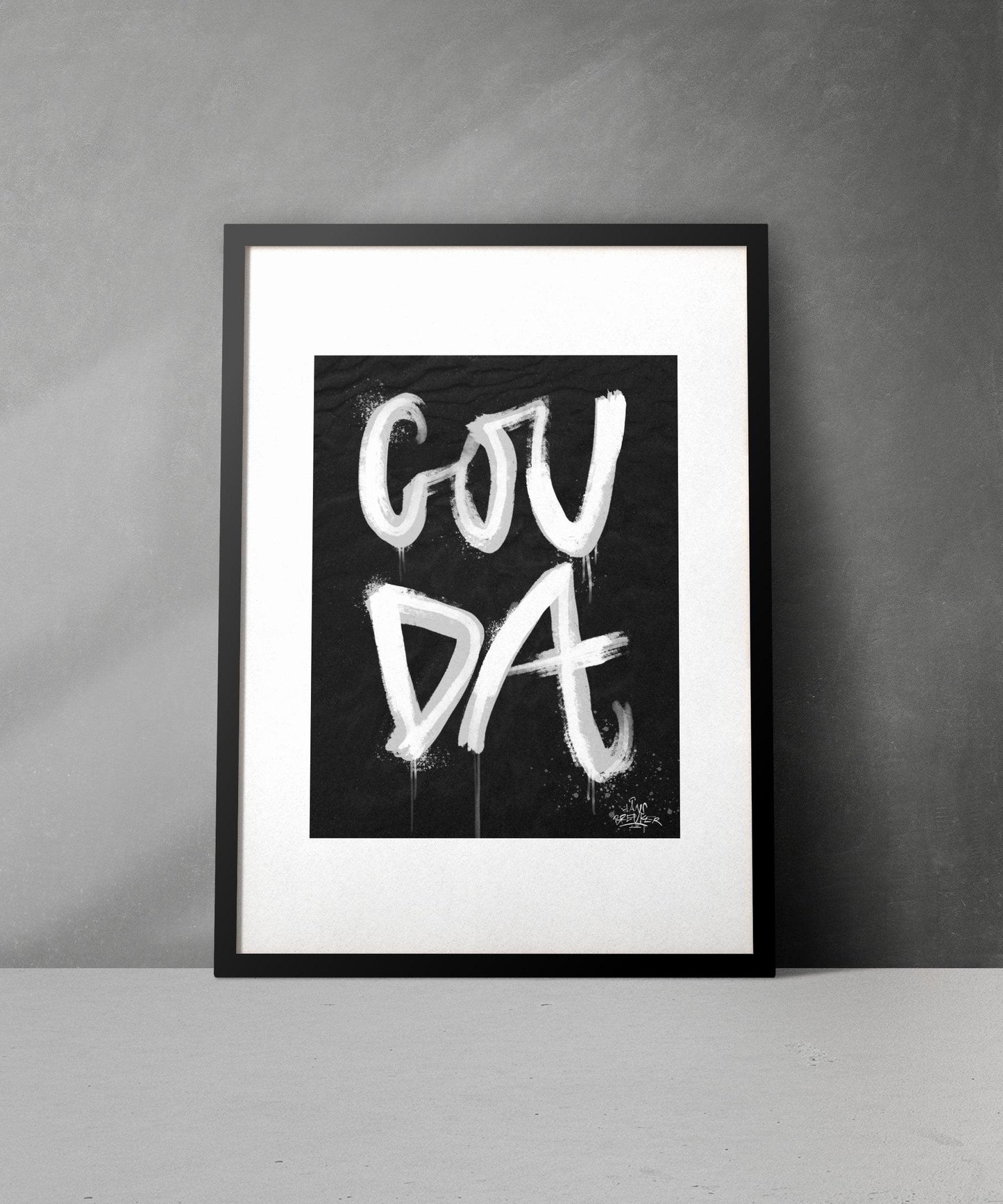 Kalligrafie Poster Gouda - Hans Breuker