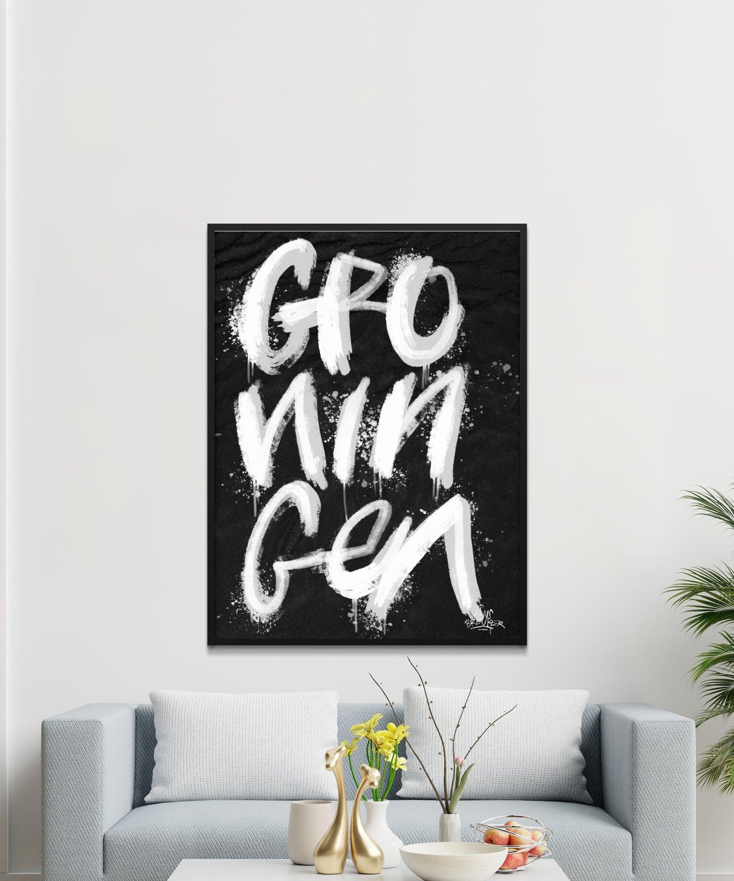 Kalligrafie Poster Groningen - Hans Breuker