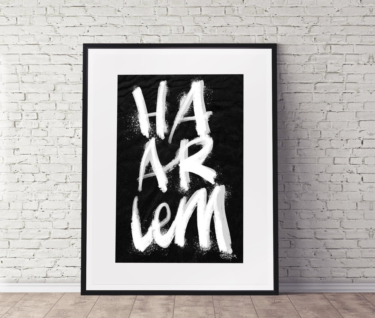 Kalligrafie Poster Haarlem - Hans Breuker