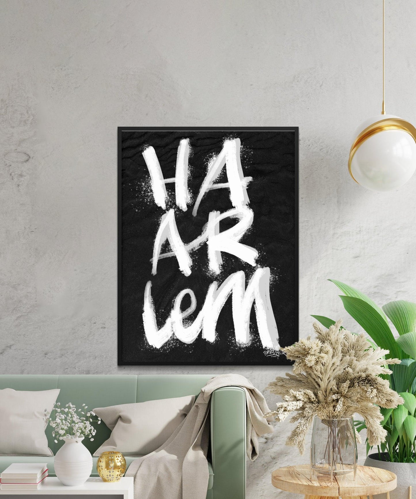 Kalligrafie Poster Haarlem - Hans Breuker