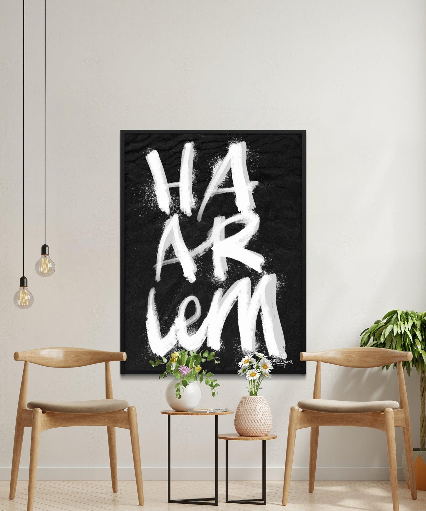 Kalligrafie Poster Haarlem - Hans Breuker