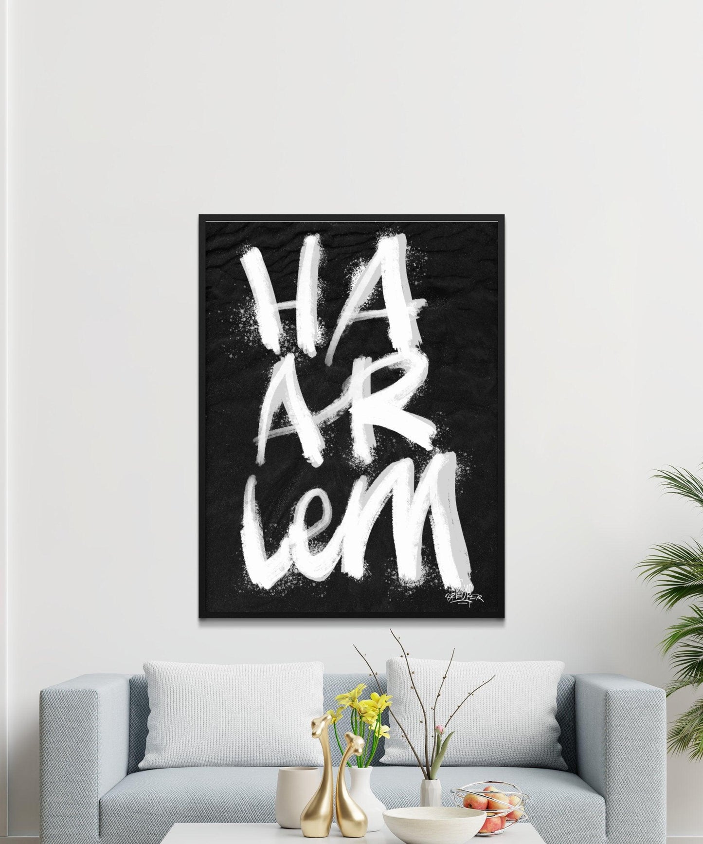 Kalligrafie Poster Haarlem - Hans Breuker