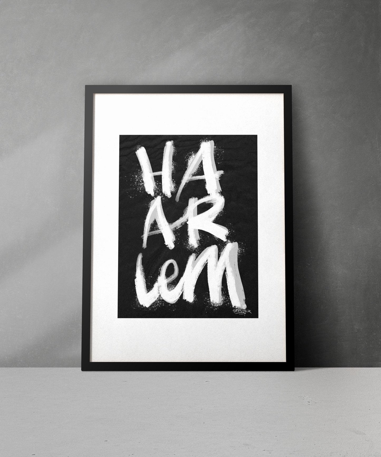 Kalligrafie Poster Haarlem - Hans Breuker