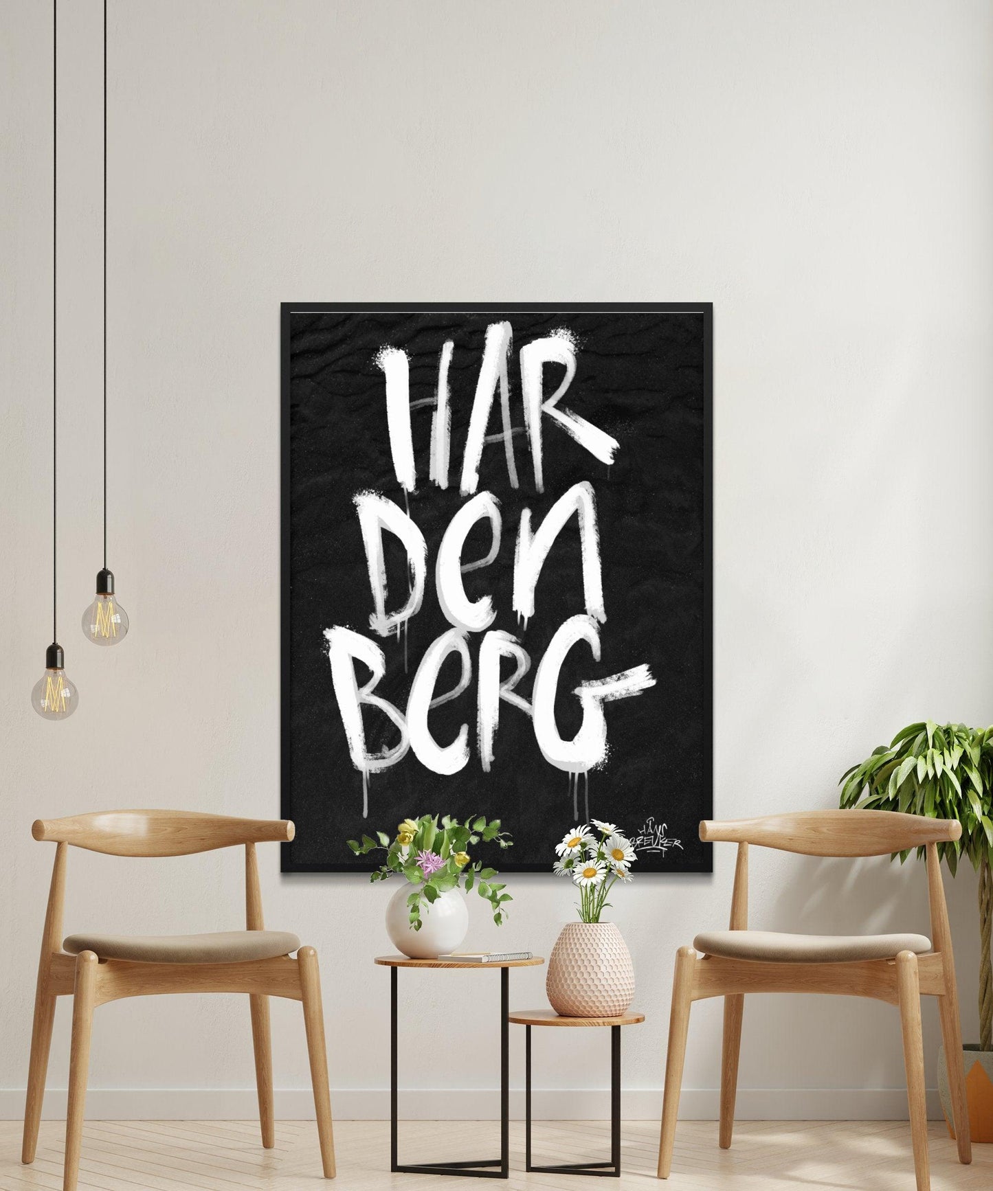 Kalligrafie Poster Hardenberg - Hans Breuker
