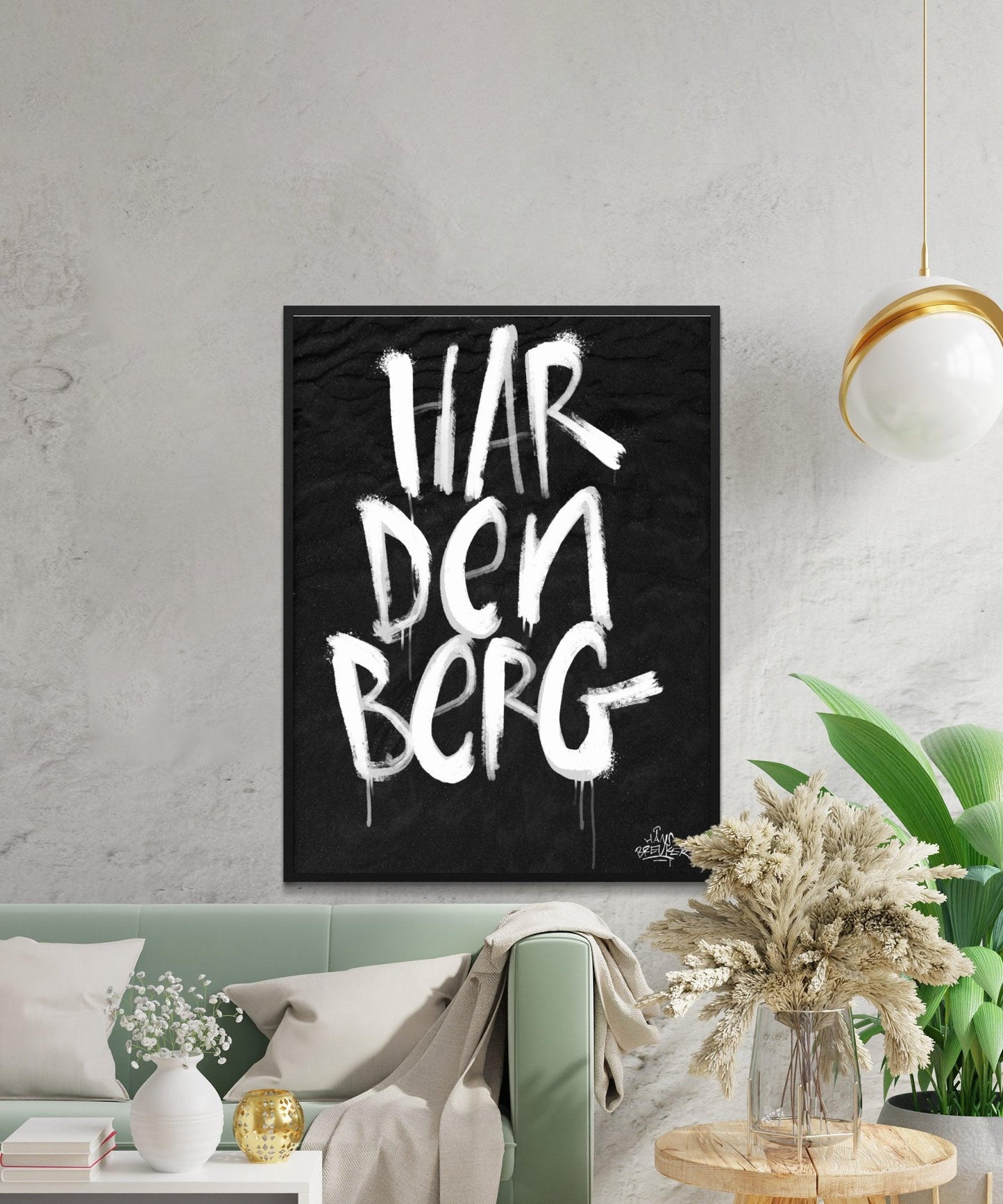Kalligrafie Poster Hardenberg - Hans Breuker
