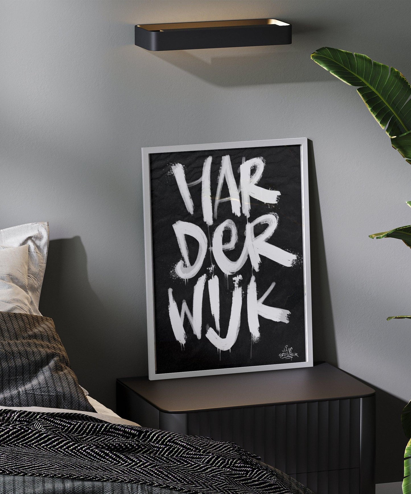Kalligrafie Poster Harderwijk - Hans Breuker