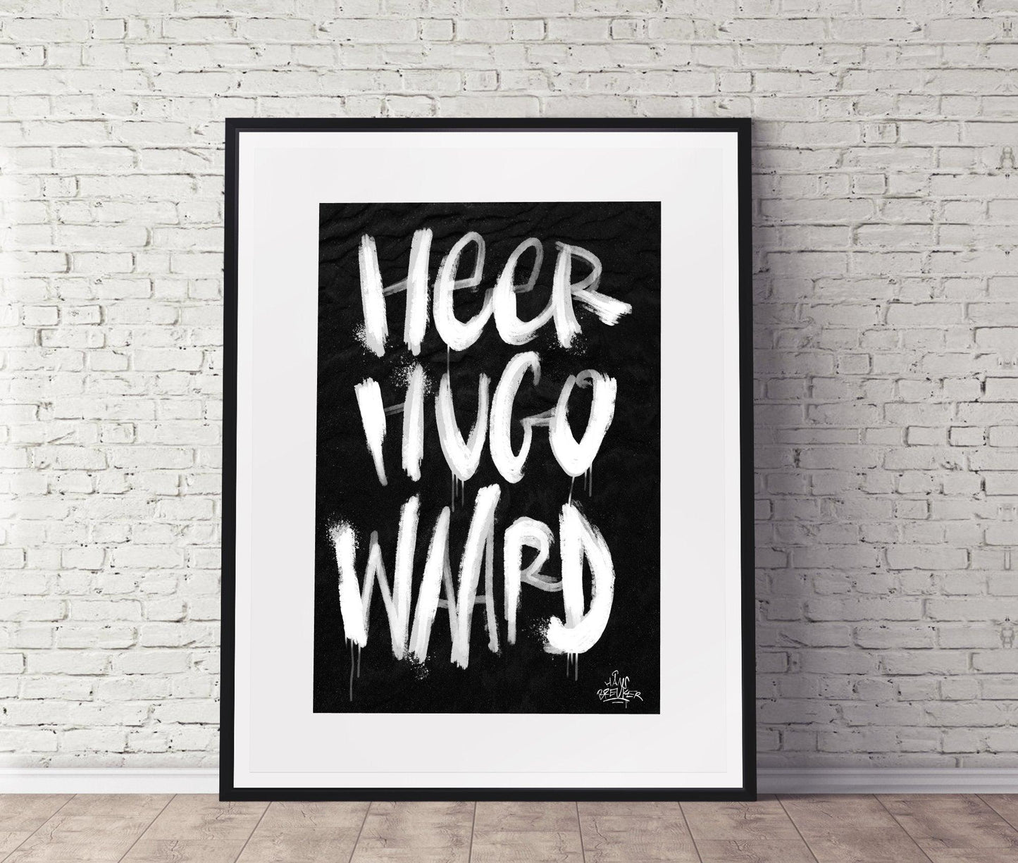 Kalligrafie Poster Heerhugowaard - Hans Breuker