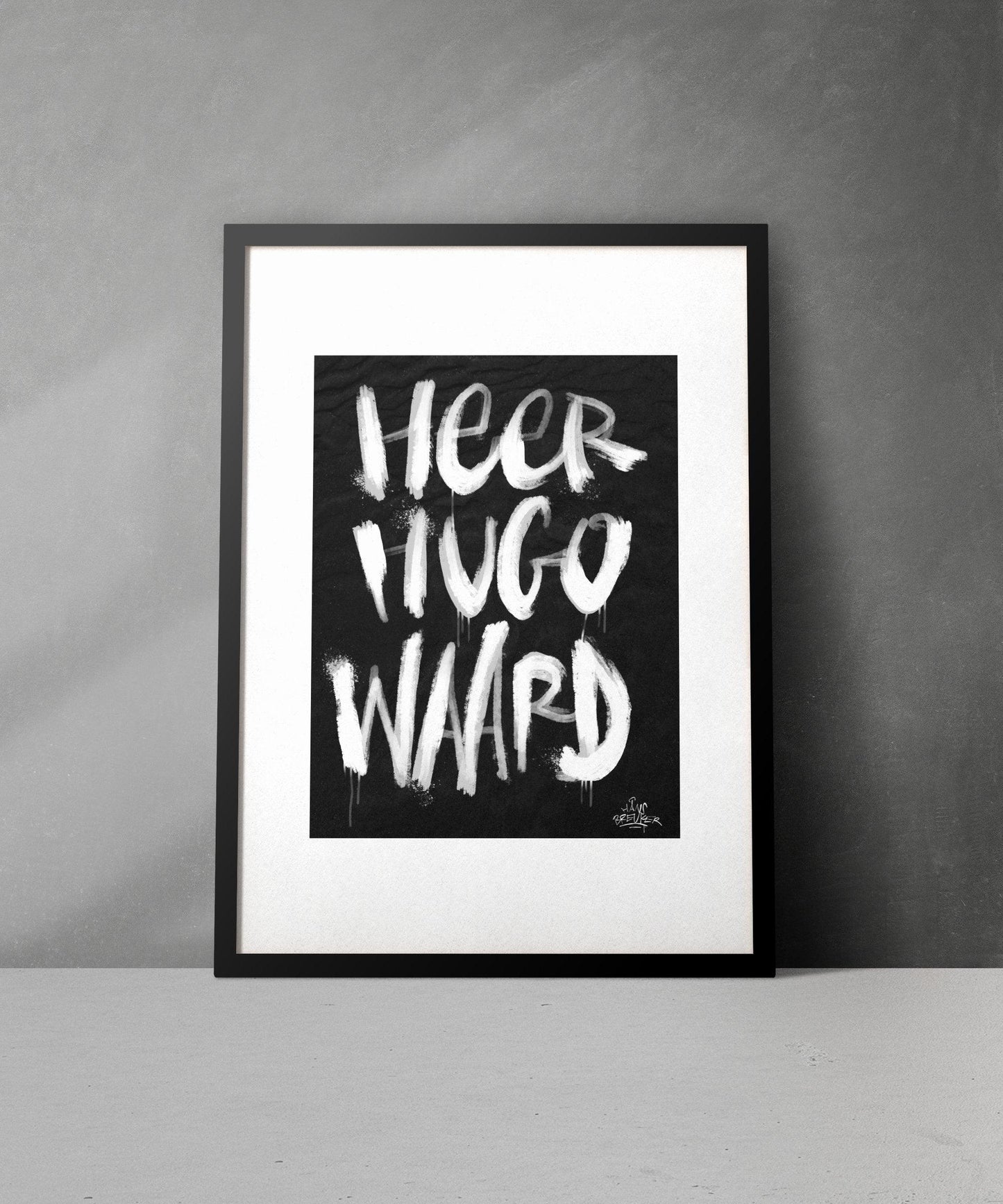Kalligrafie Poster Heerhugowaard - Hans Breuker