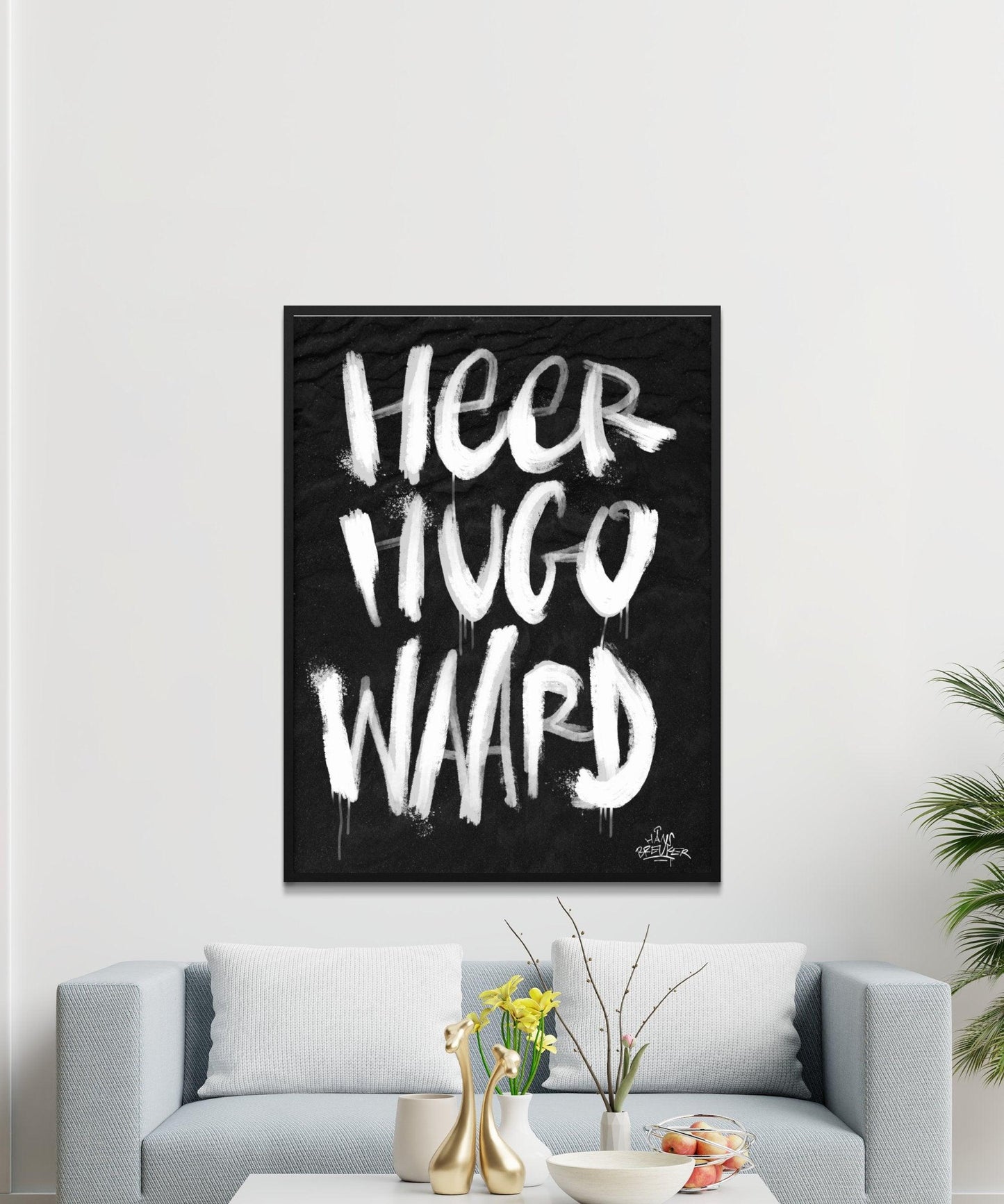 Kalligrafie Poster Heerhugowaard - Hans Breuker