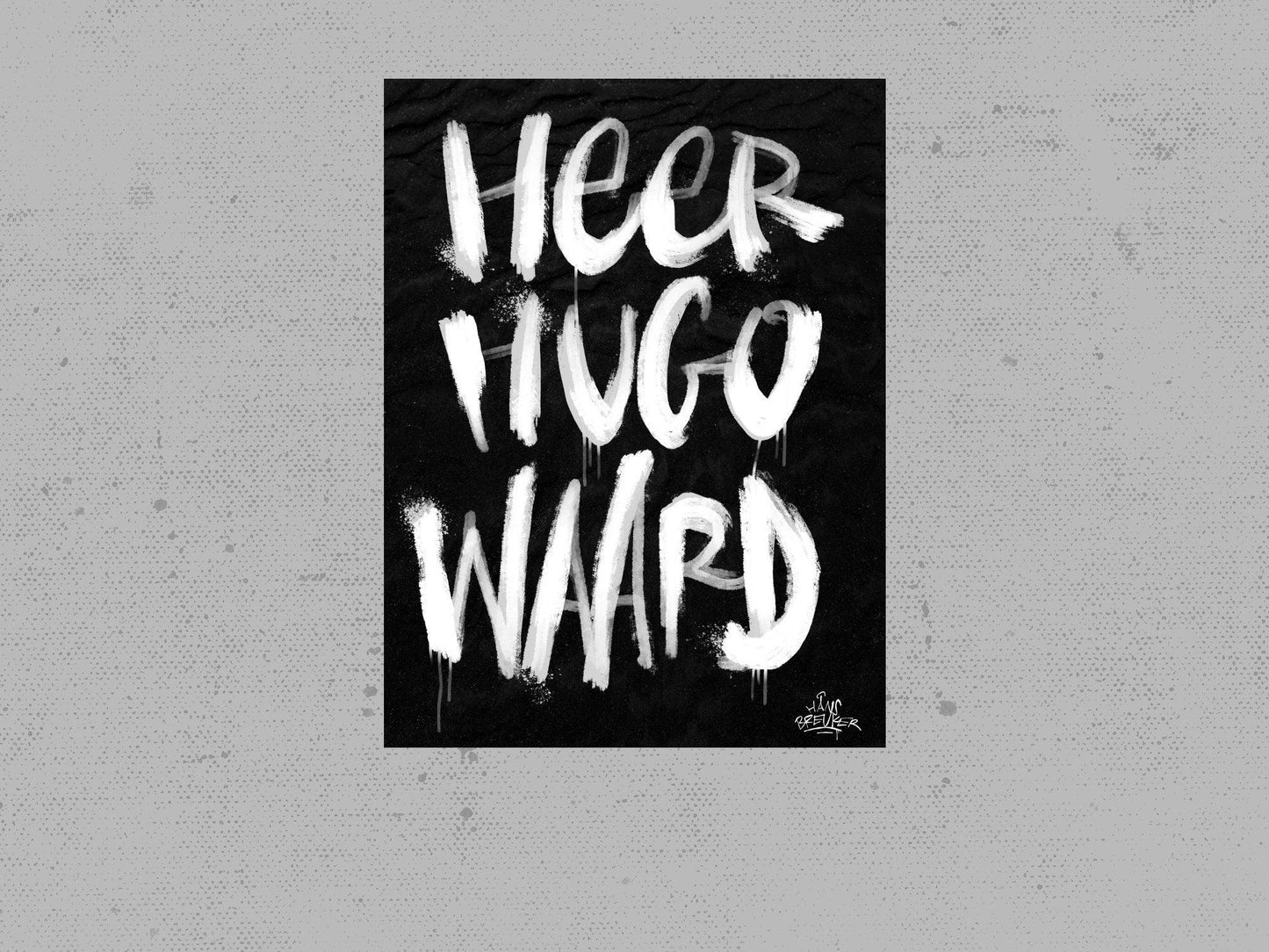 Kalligrafie Poster Heerhugowaard - Hans Breuker