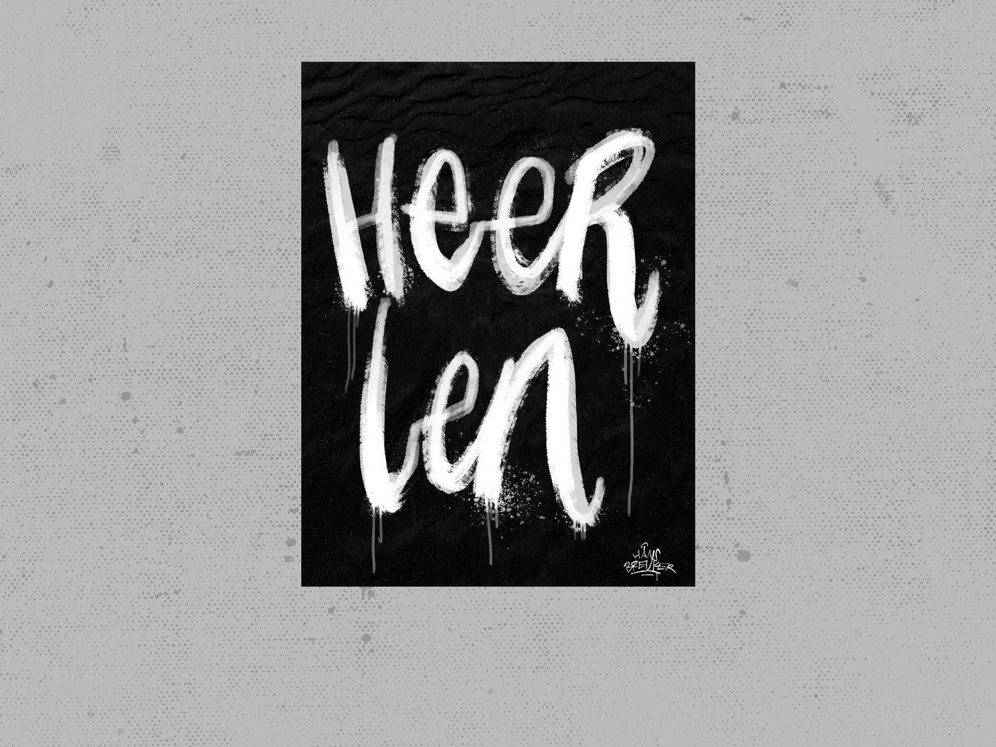 Kalligrafie Poster Heerlen - Hans Breuker