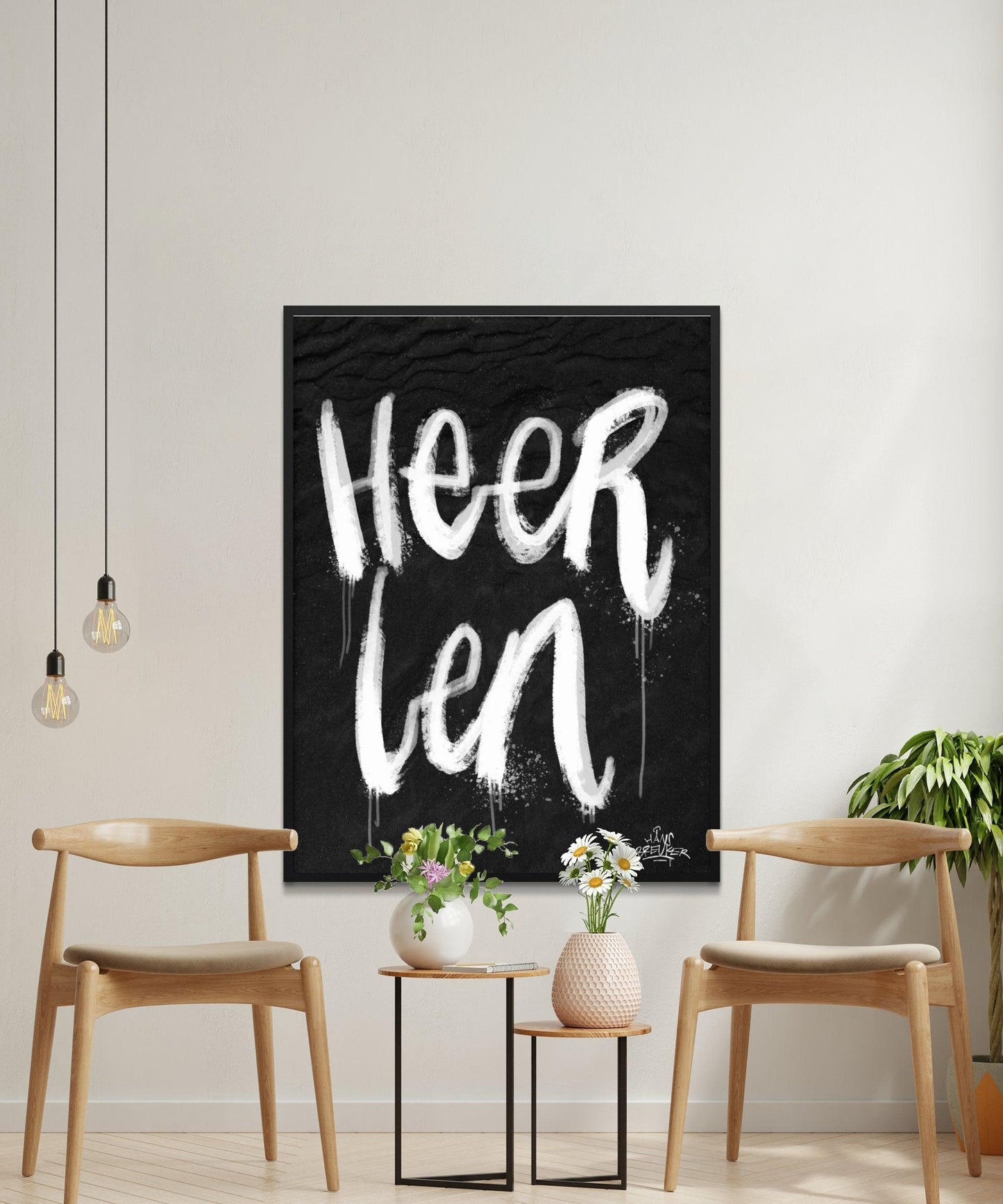 Kalligrafie Poster Heerlen - Hans Breuker