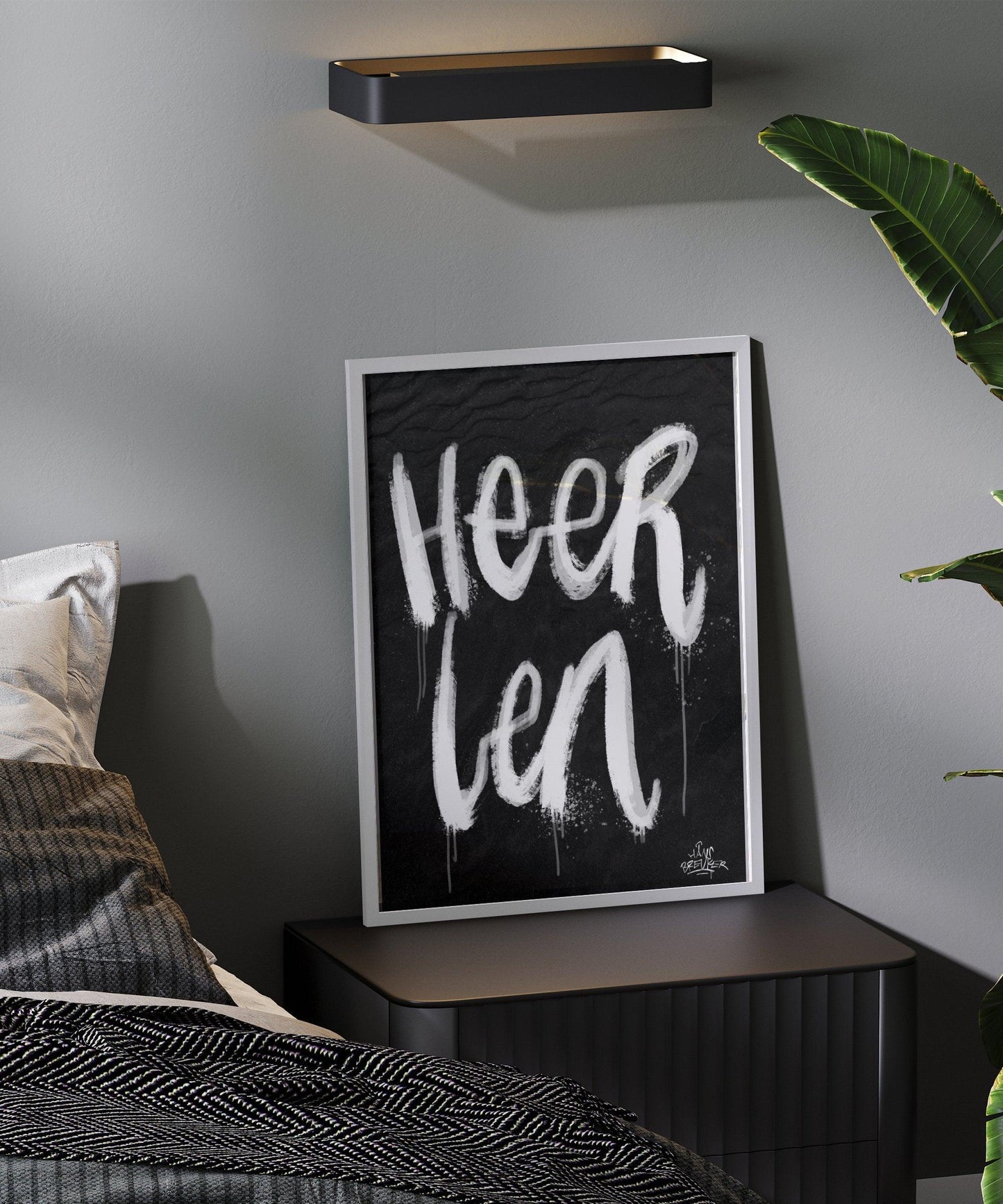 Kalligrafie Poster Heerlen - Hans Breuker