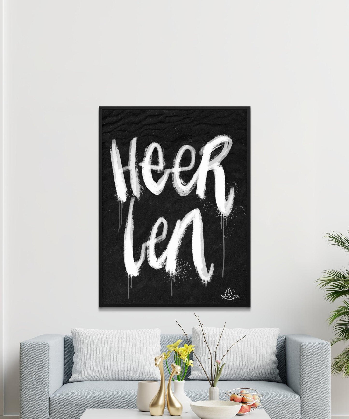Kalligrafie Poster Heerlen - Hans Breuker