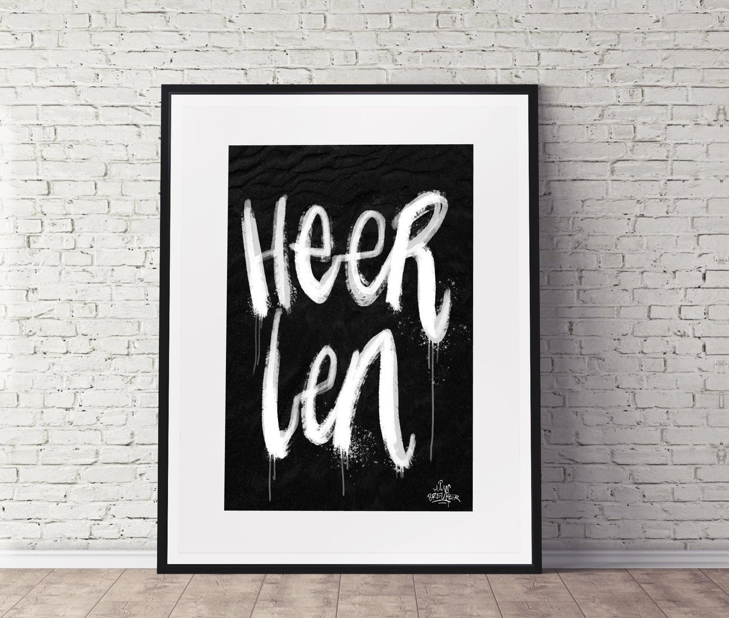 Kalligrafie Poster Heerlen - Hans Breuker