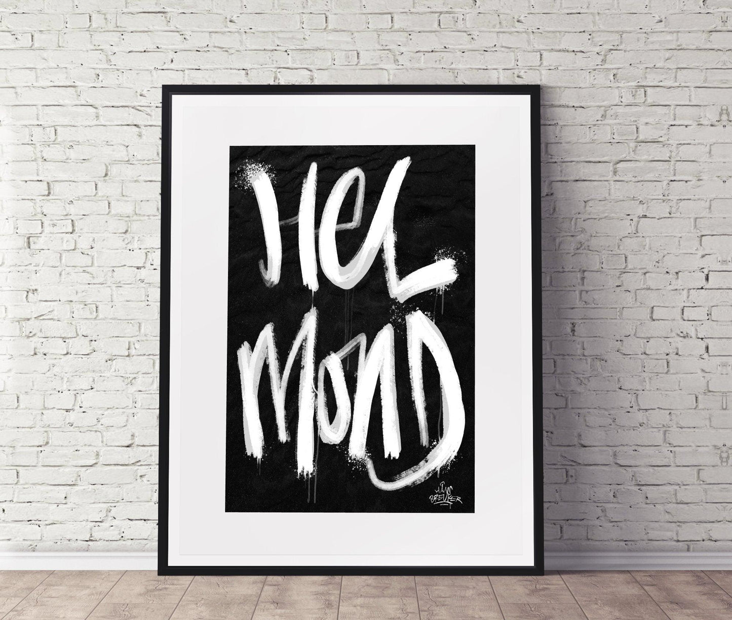 Kalligrafie Poster Helmond - Hans Breuker