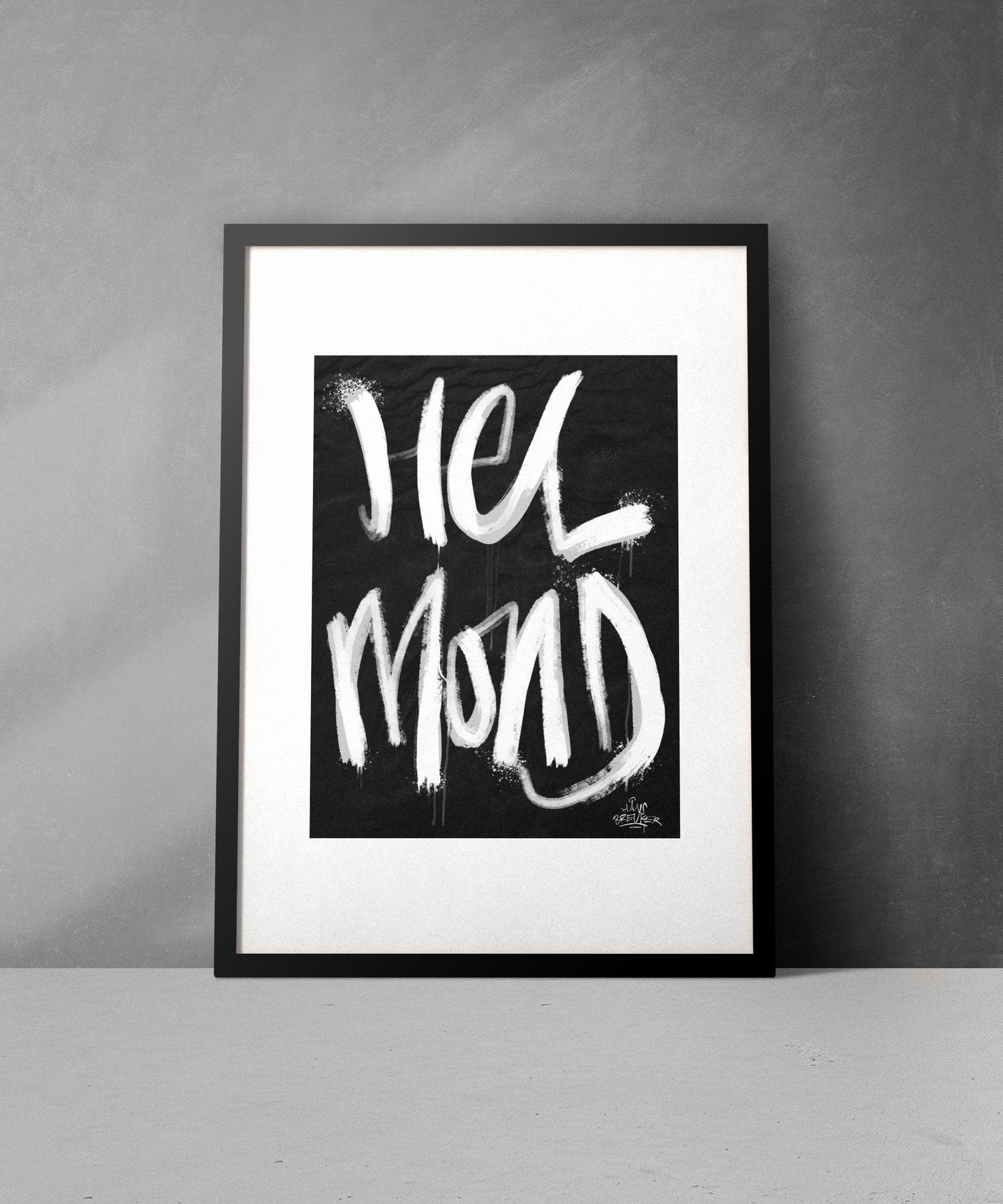 Kalligrafie Poster Helmond - Hans Breuker