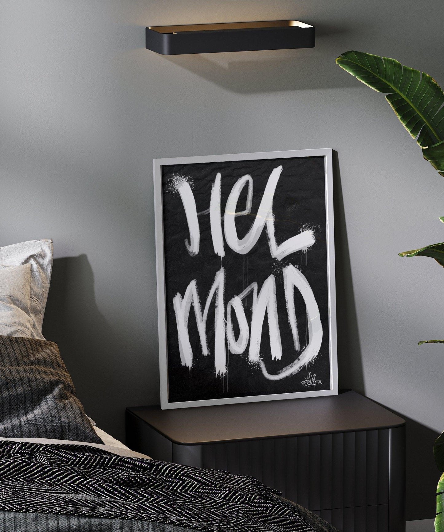 Kalligrafie Poster Helmond - Hans Breuker