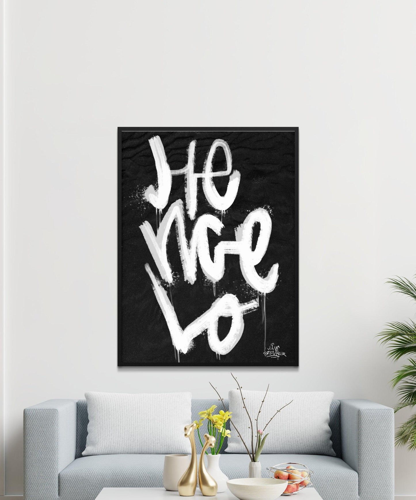 Kalligrafie Poster Hengelo - Hans Breuker