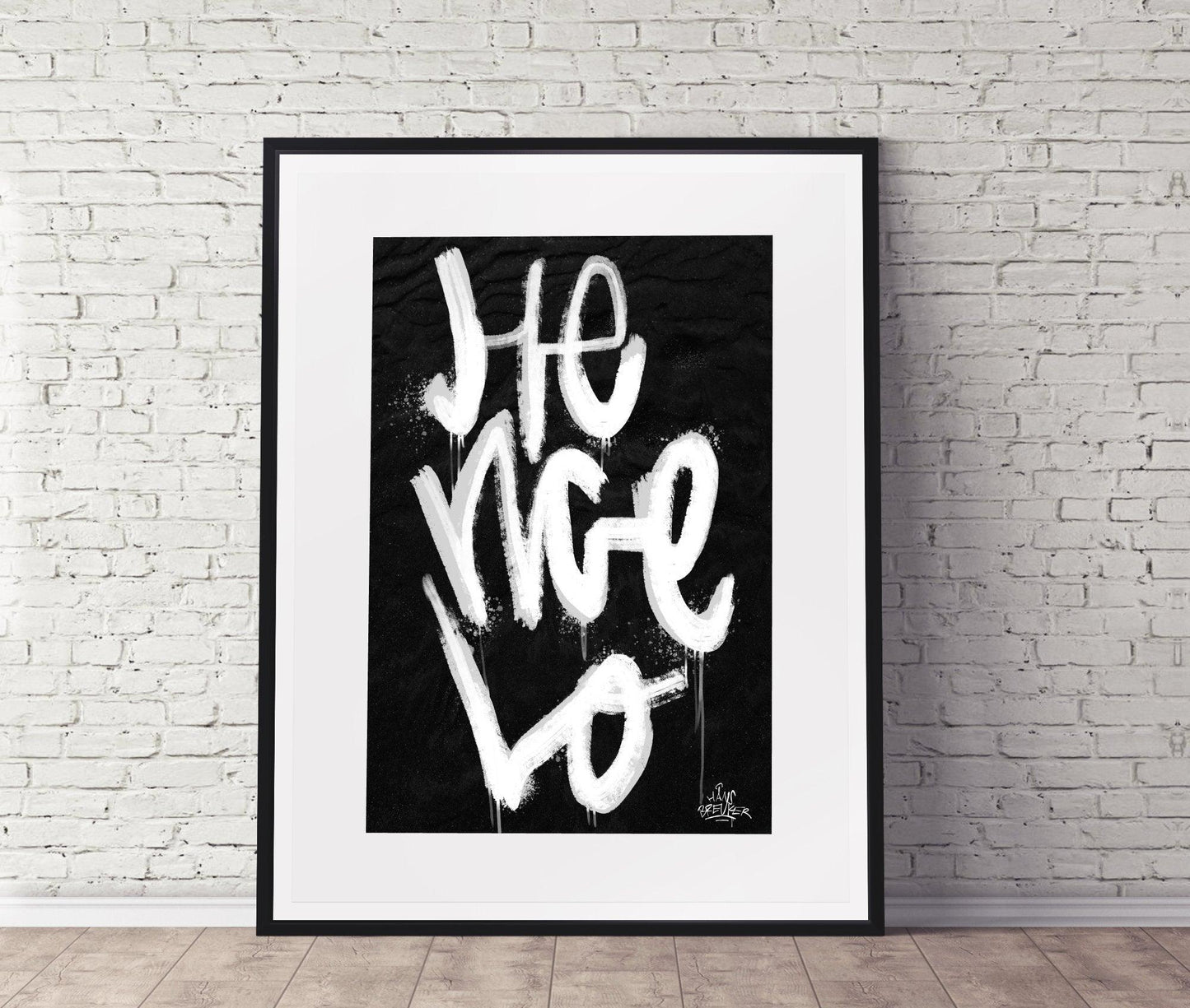 Kalligrafie Poster Hengelo - Hans Breuker