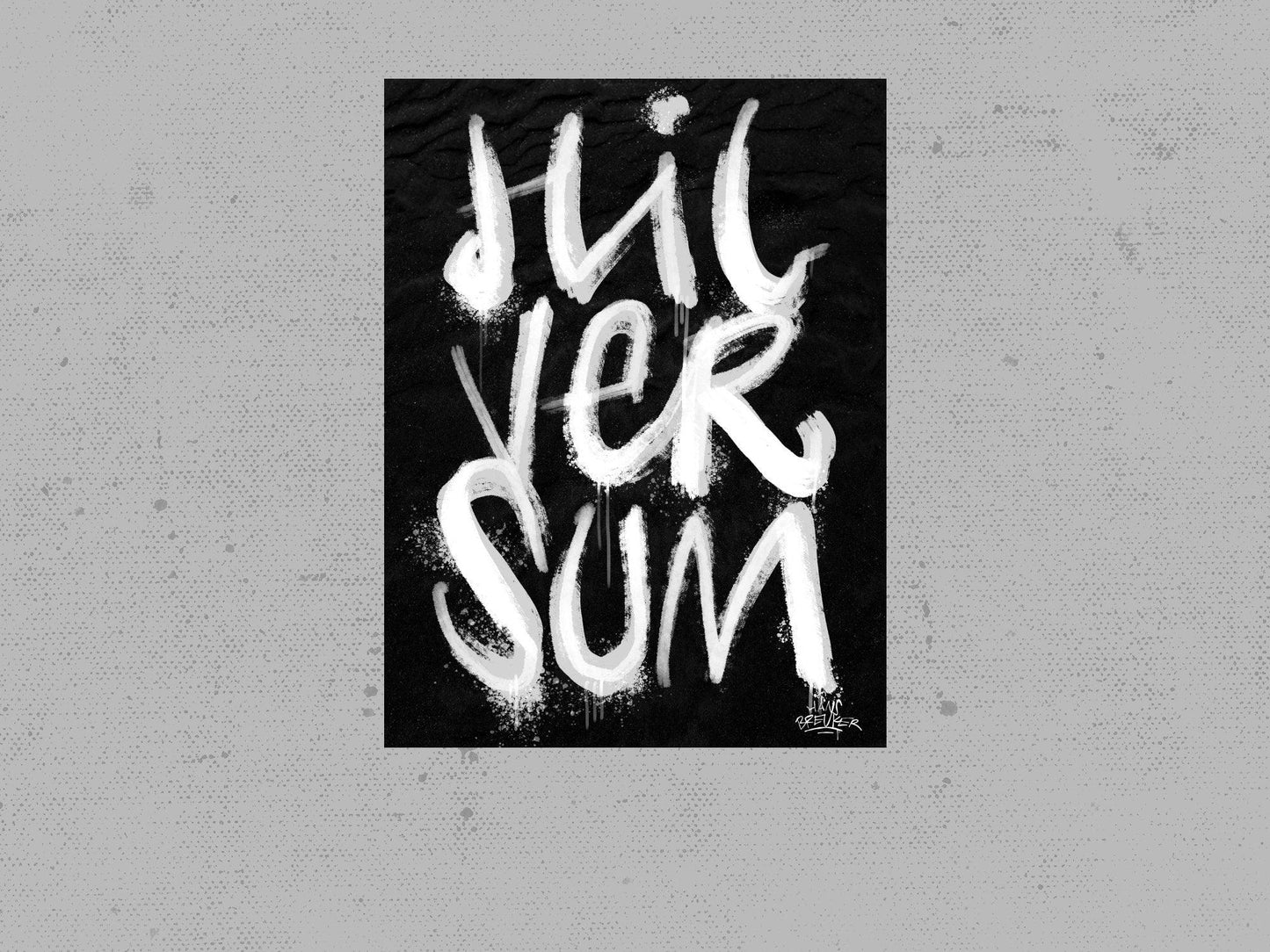 Kalligrafie Poster Hilversum - Hans Breuker
