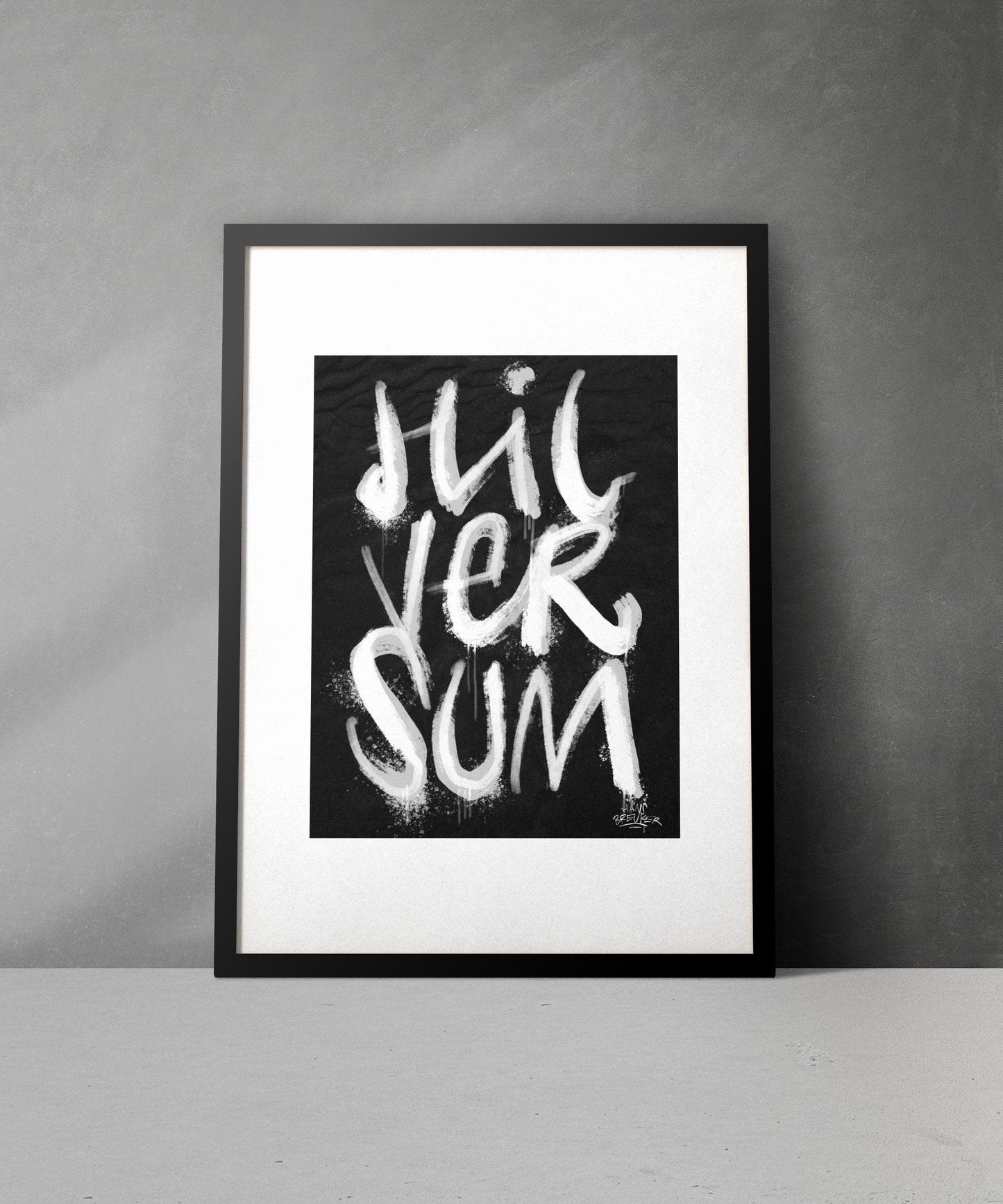 Kalligrafie Poster Hilversum - Hans Breuker