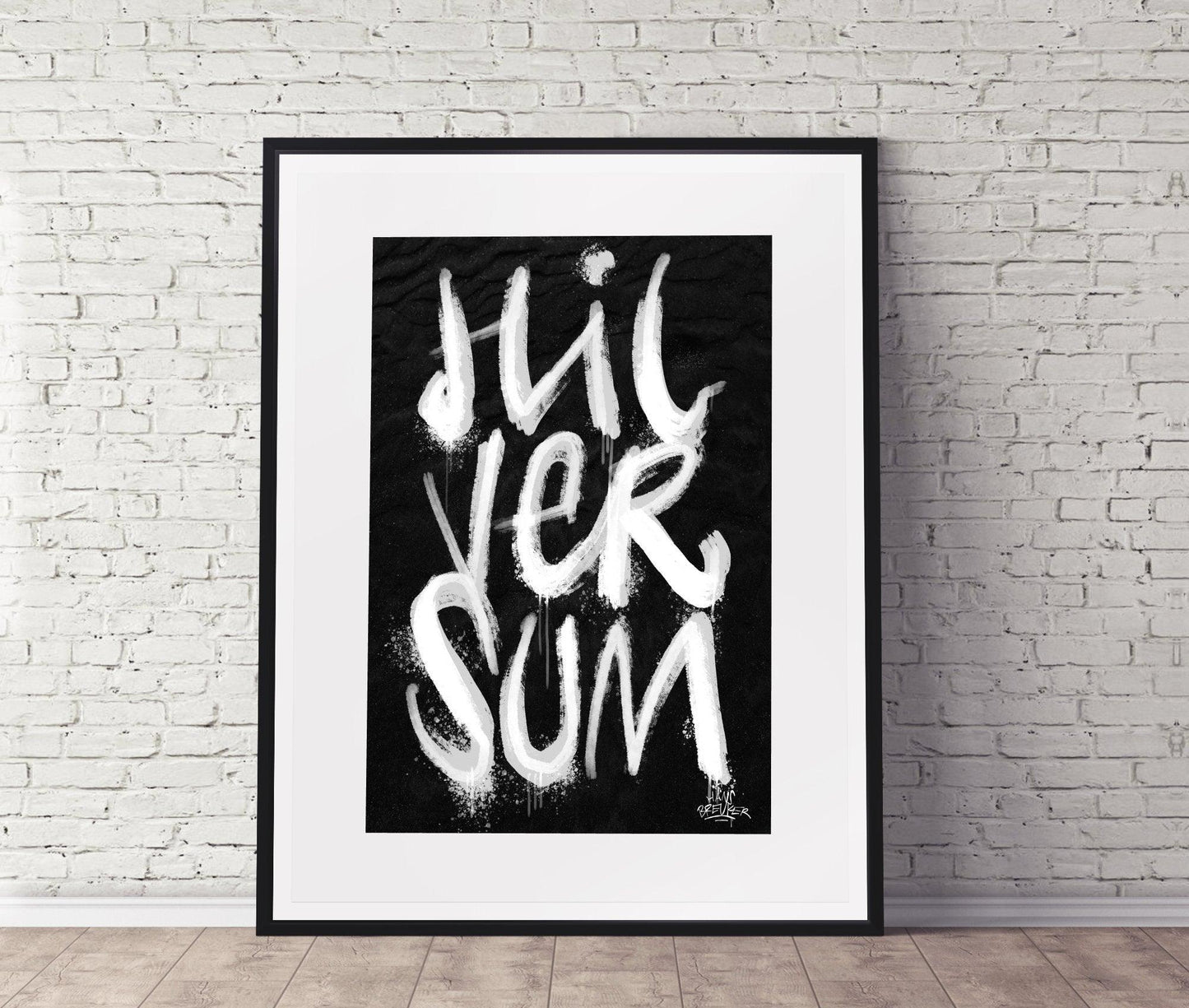 Kalligrafie Poster Hilversum - Hans Breuker