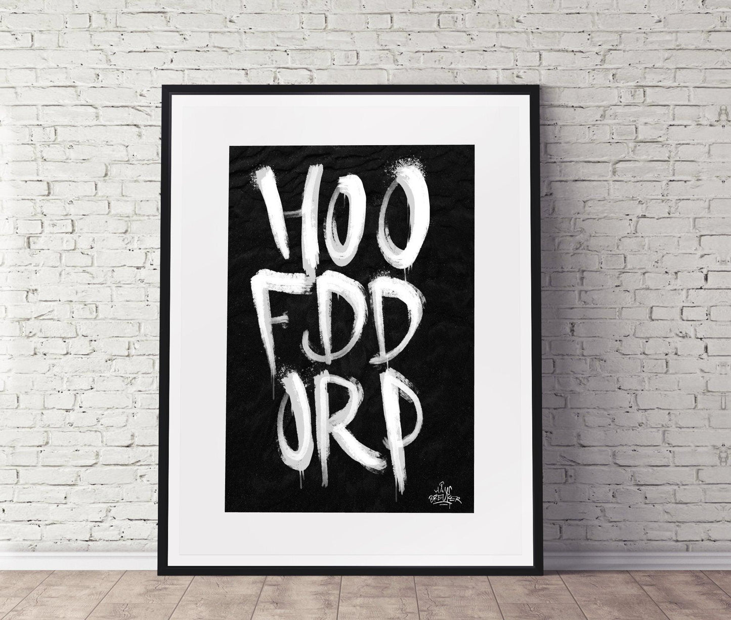 Kalligrafie Poster Hoofddorp - Hans Breuker