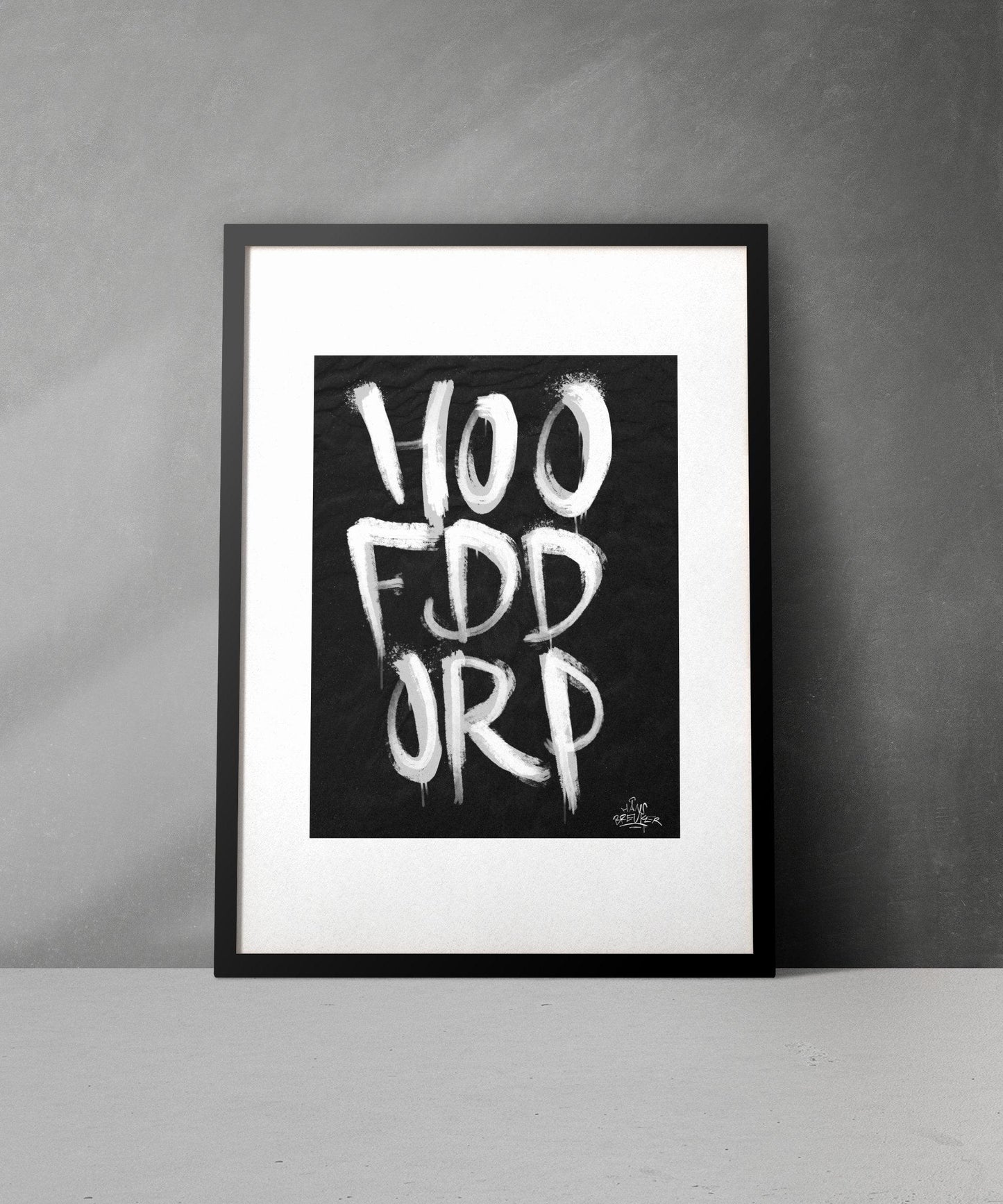 Kalligrafie Poster Hoofddorp - Hans Breuker