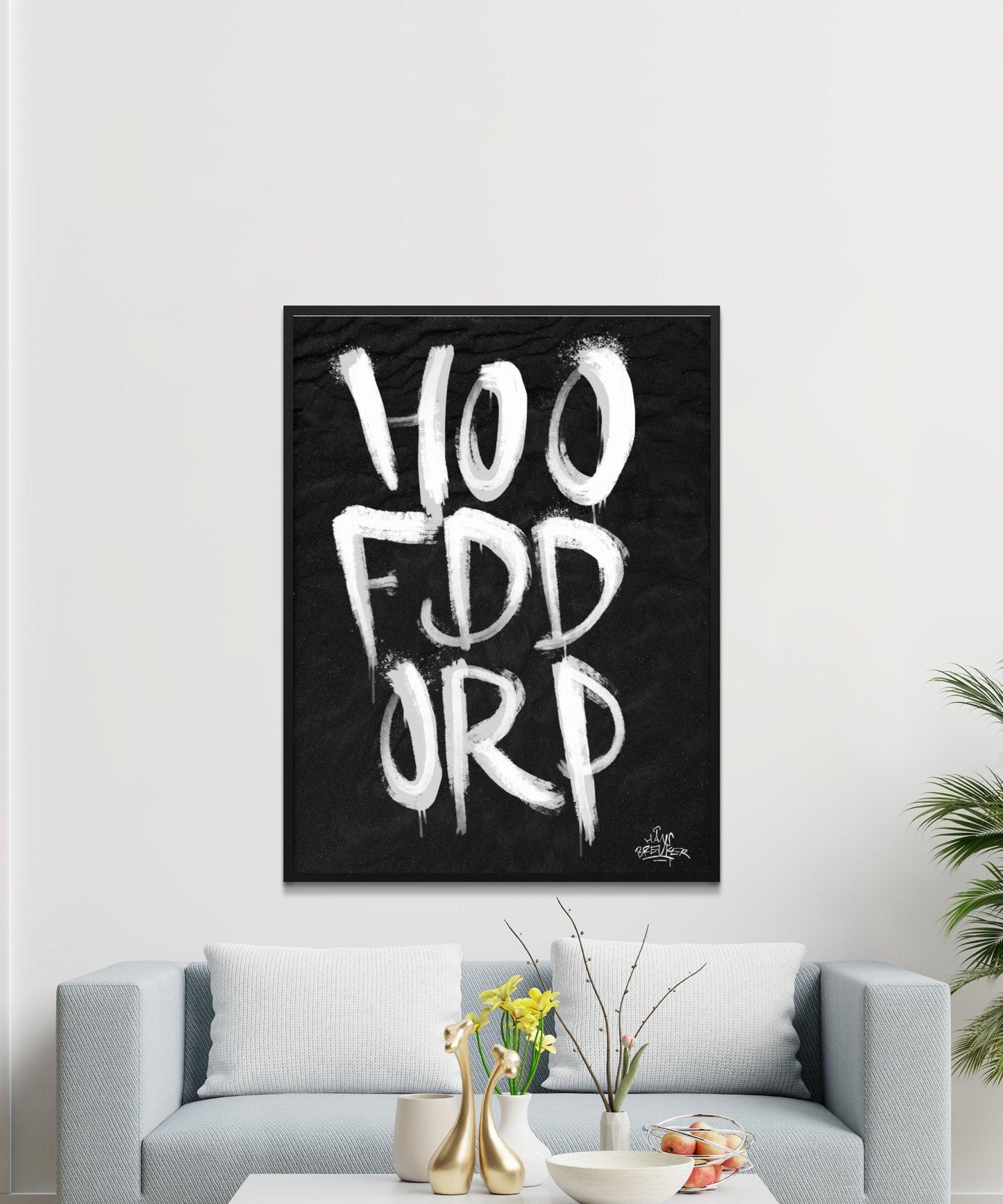 Kalligrafie Poster Hoofddorp - Hans Breuker