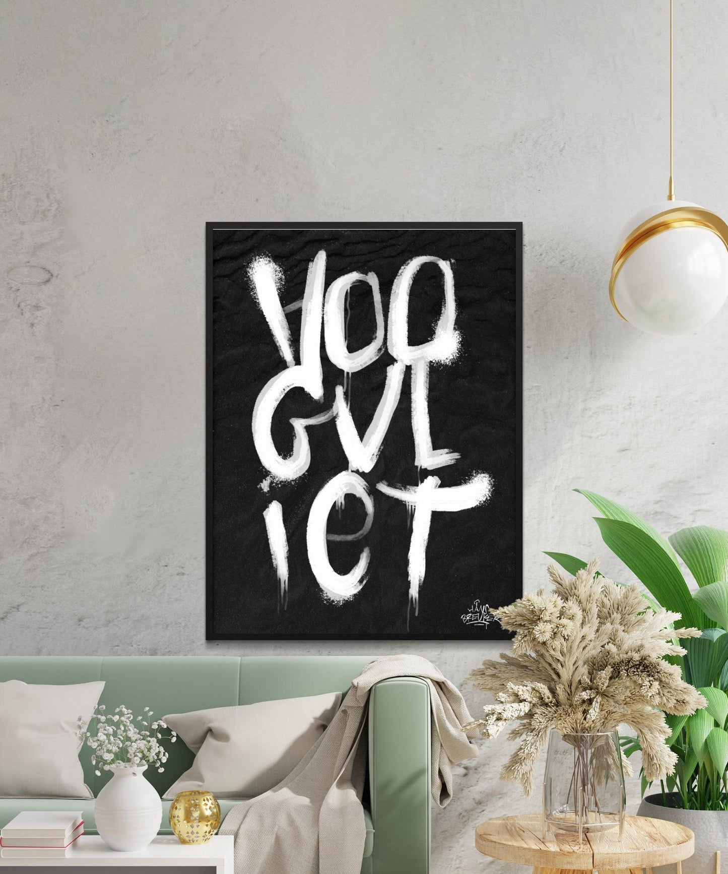 Kalligrafie Poster Hoogvliet - Hans Breuker