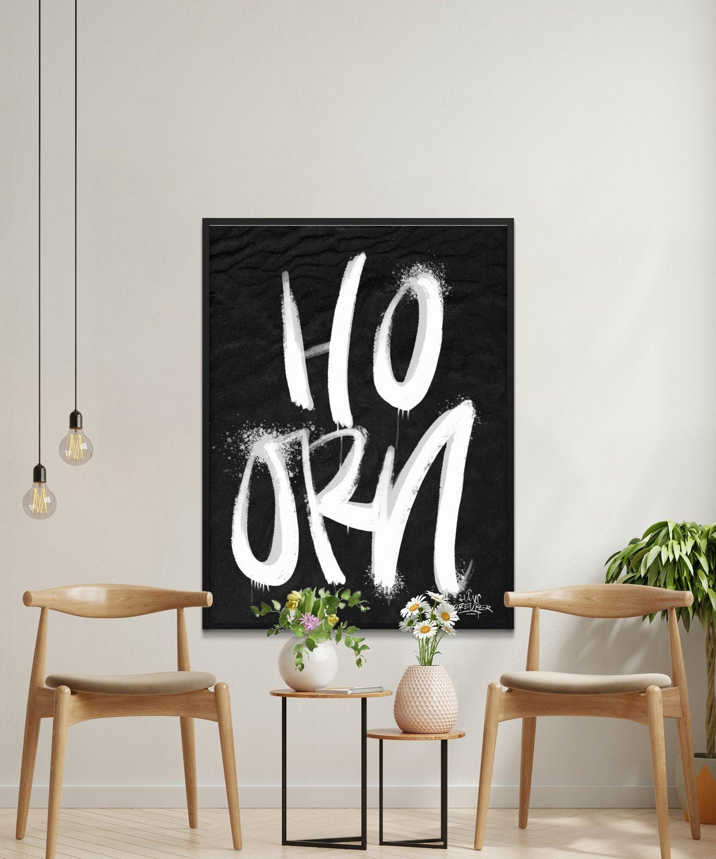 Kalligrafie Poster Hoorn - Hans Breuker