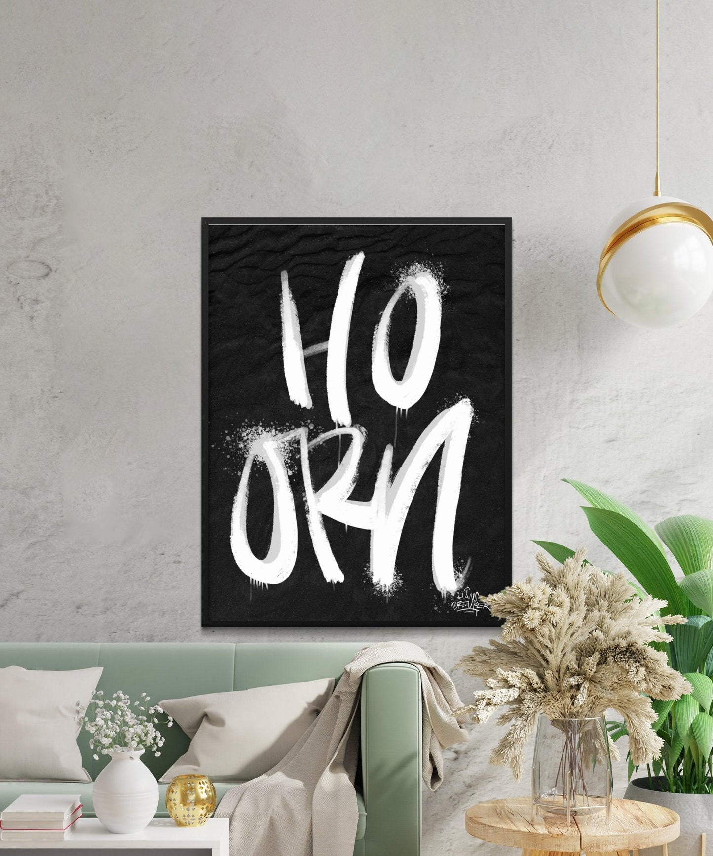 Kalligrafie Poster Hoorn - Hans Breuker