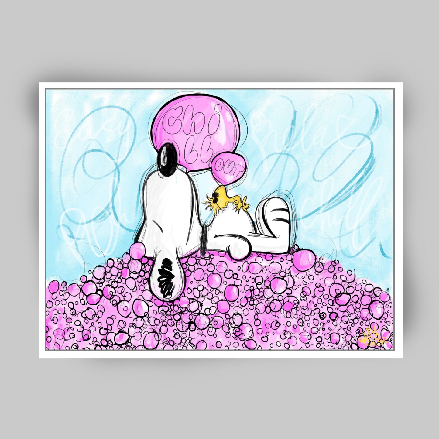 Chill out Snoops (Snoopy en Woodstock)