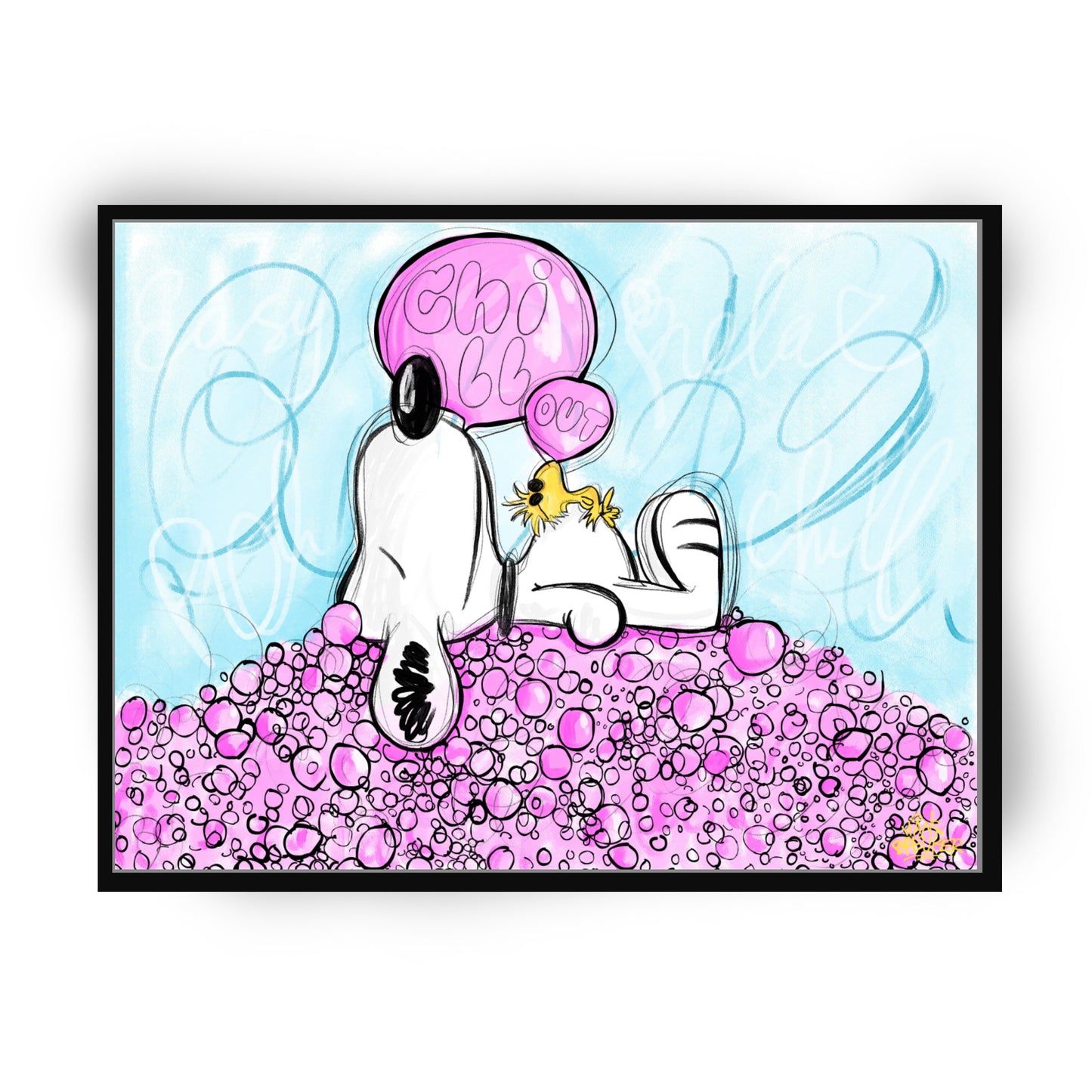 Chill out Snoops (Snoopy en Woodstock)