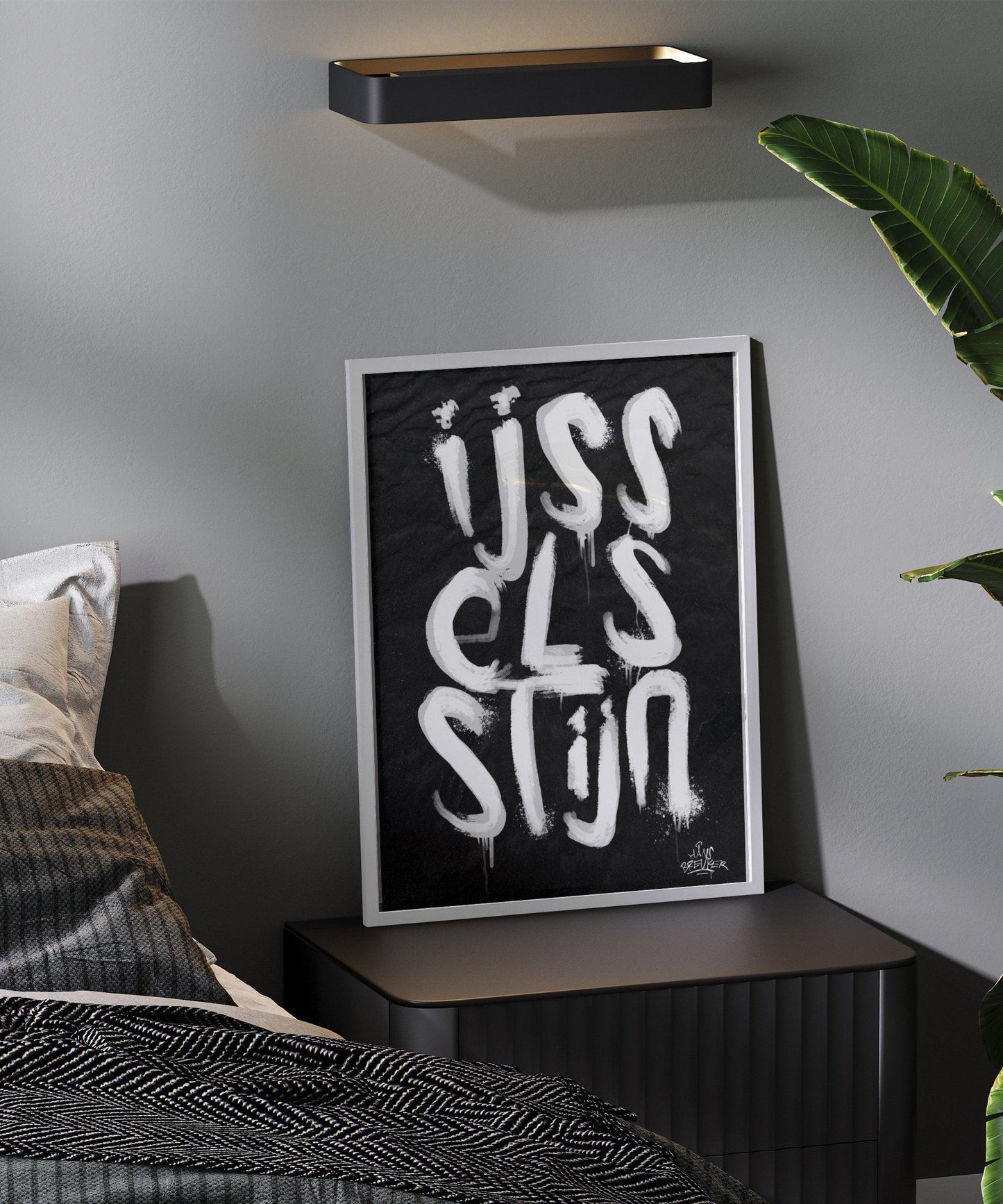 Kalligrafie Poster Ijsselstijn - Hans Breuker