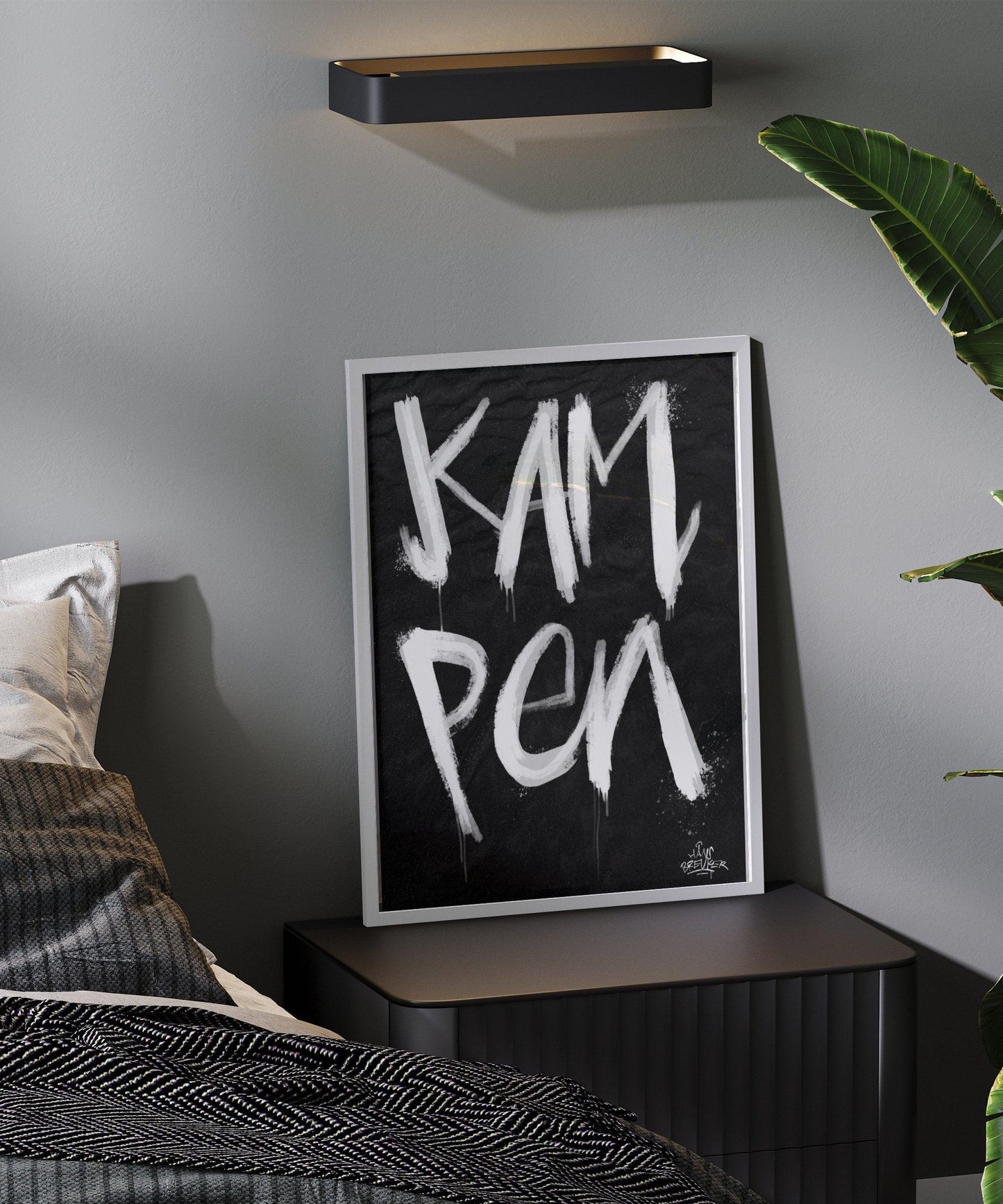 Kalligrafie Poster Kampen - Hans Breuker