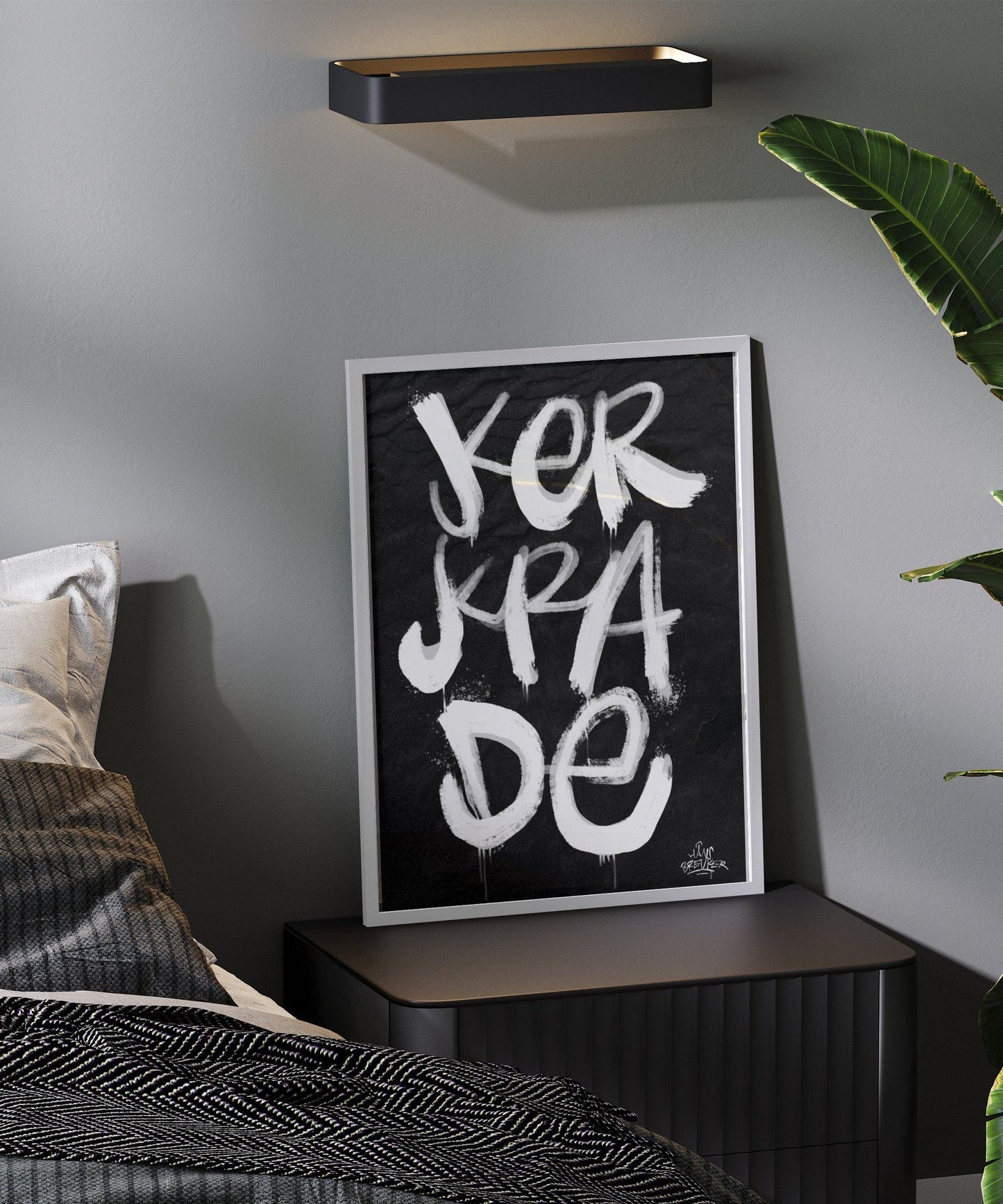 Kalligrafie Poster Kerkrade - Hans Breuker