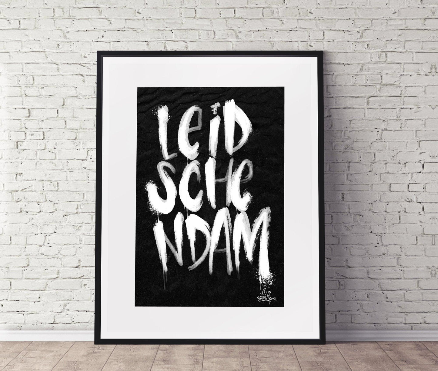 Kalligrafie Poster Leidschendam - Hans Breuker