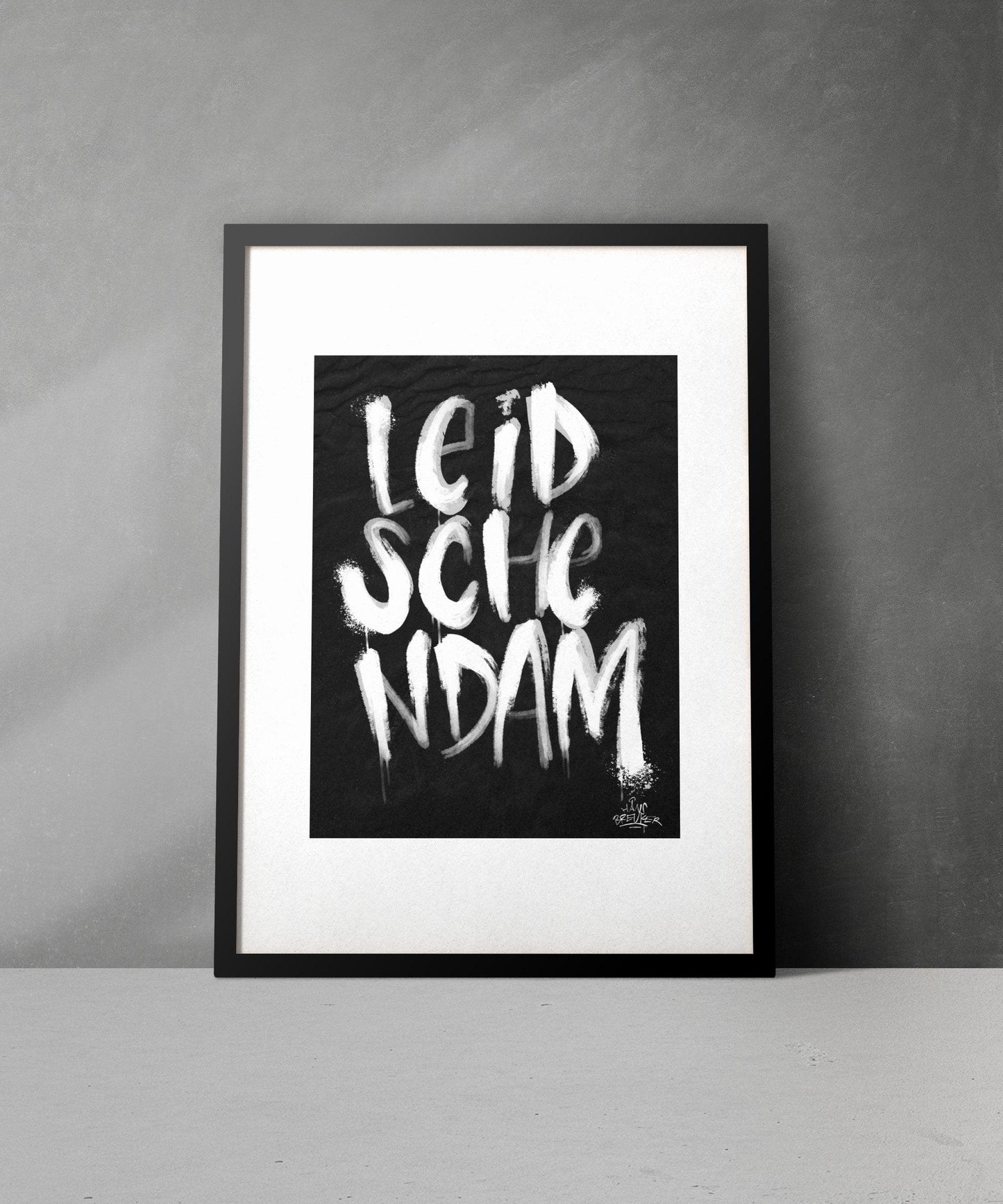 Kalligrafie Poster Leidschendam - Hans Breuker
