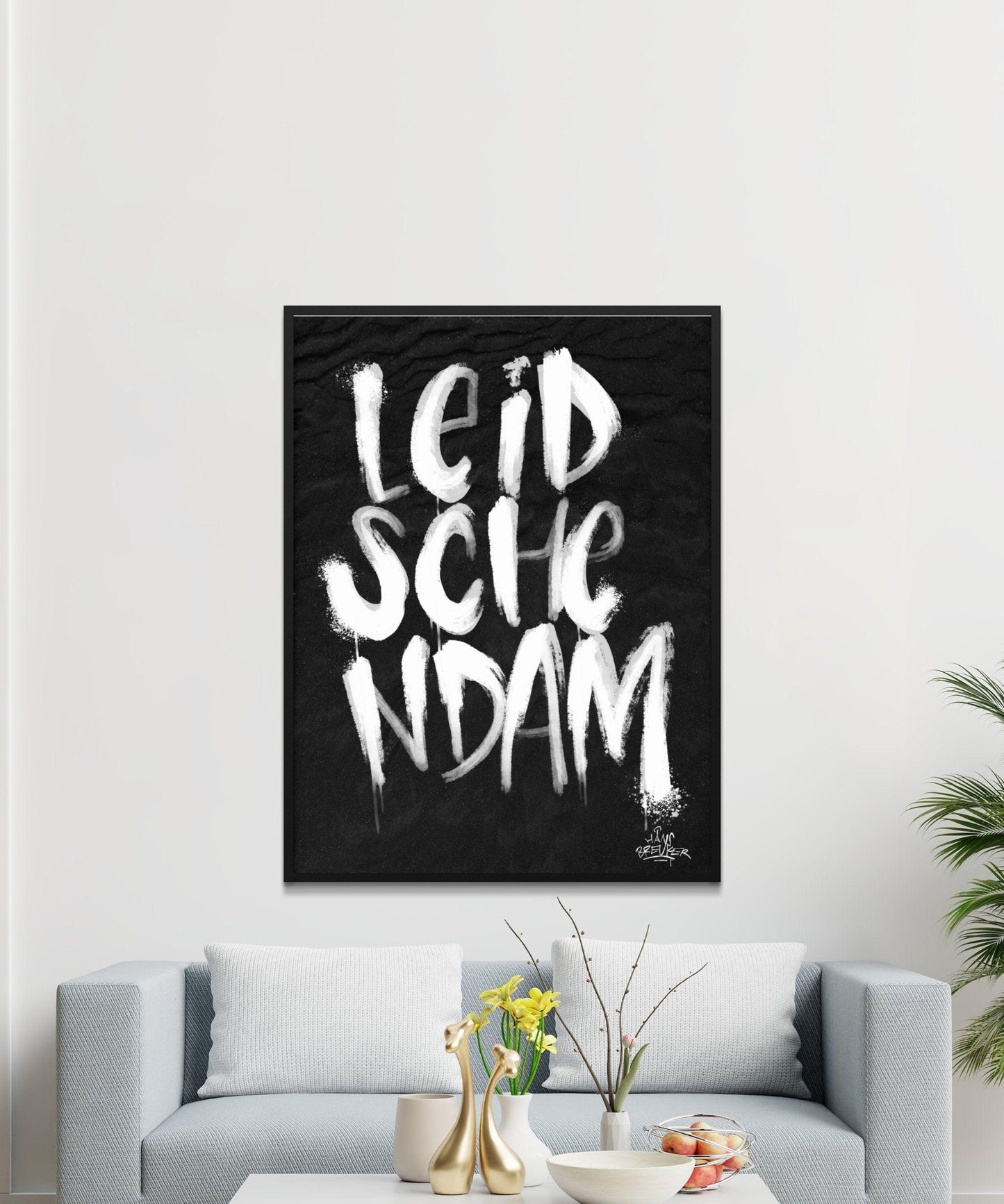 Kalligrafie Poster Leidschendam - Hans Breuker