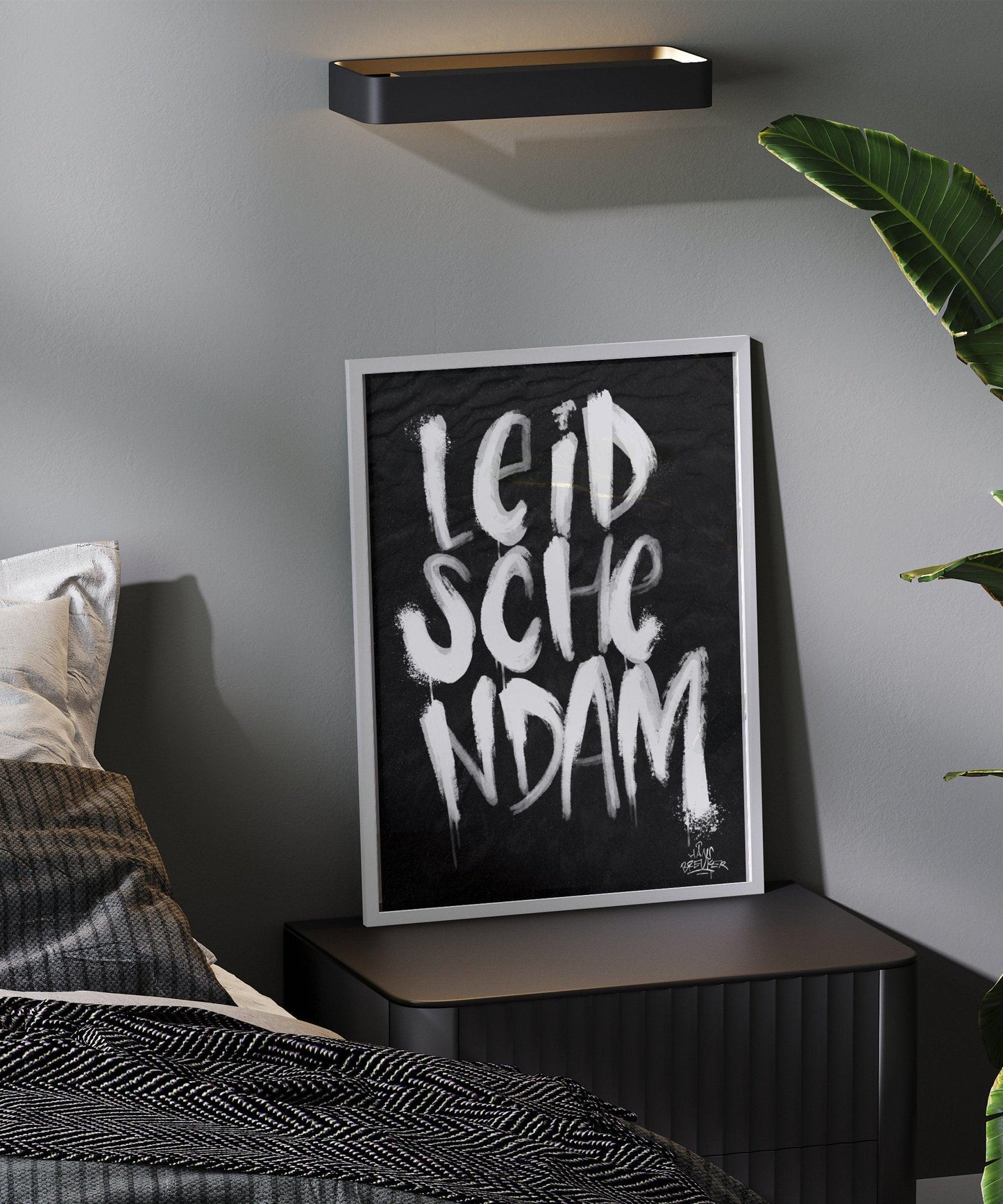 Kalligrafie Poster Leidschendam - Hans Breuker