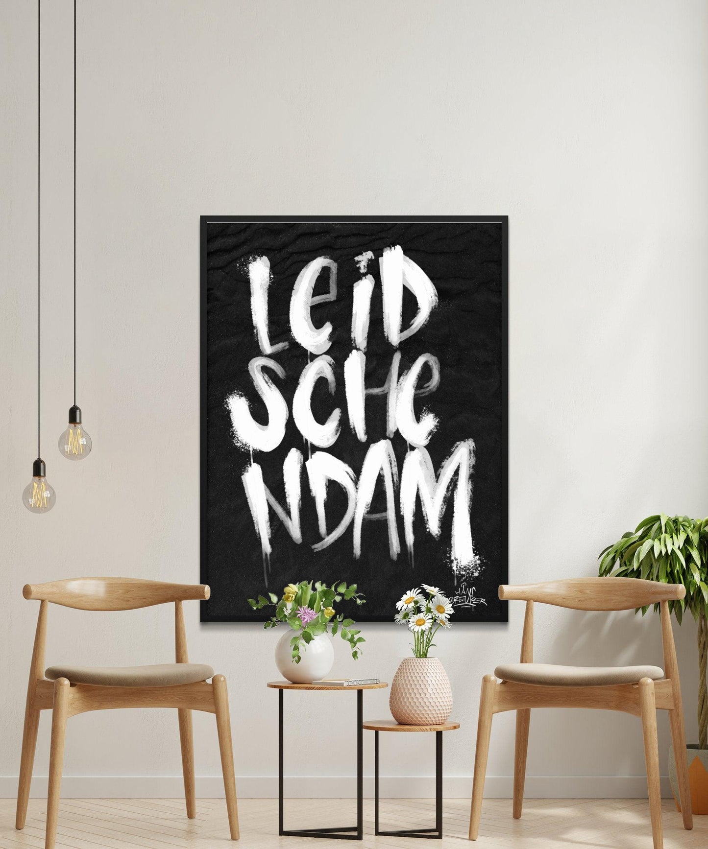 Kalligrafie Poster Leidschendam - Hans Breuker