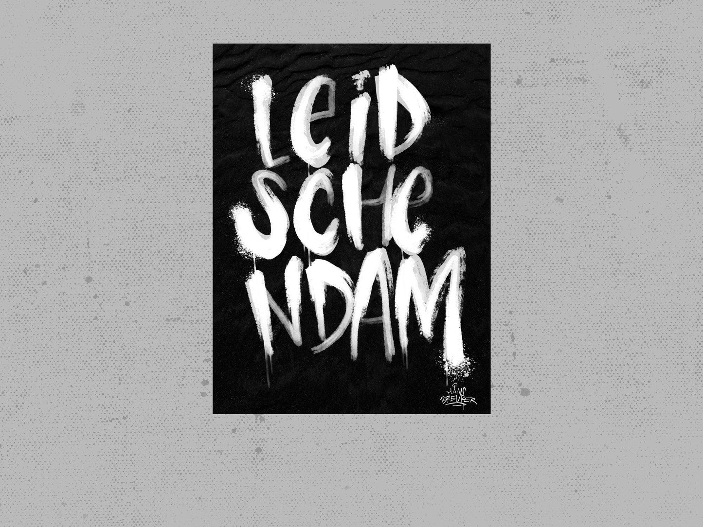 Kalligrafie Poster Leidschendam - Hans Breuker