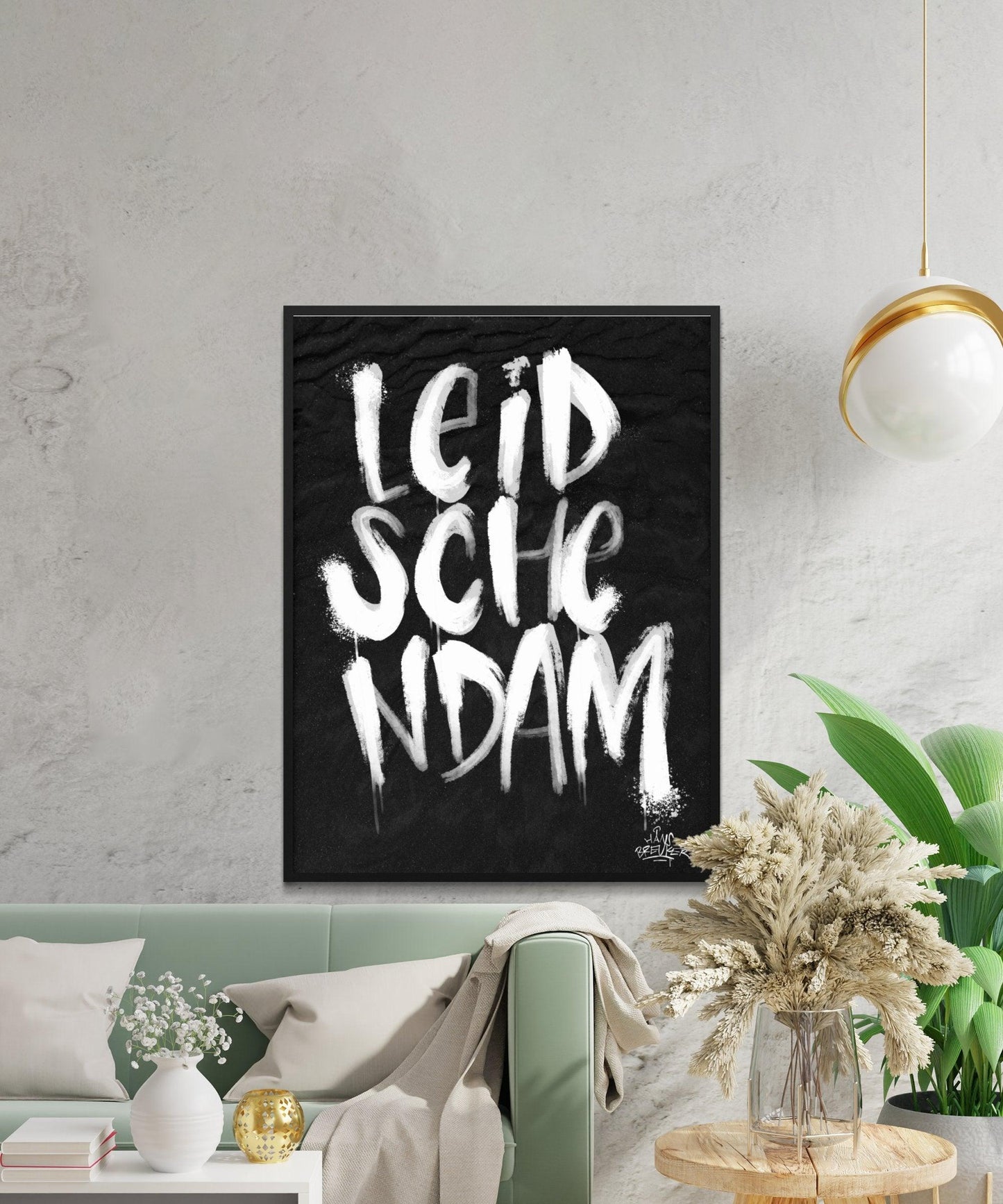 Kalligrafie Poster Leidschendam - Hans Breuker