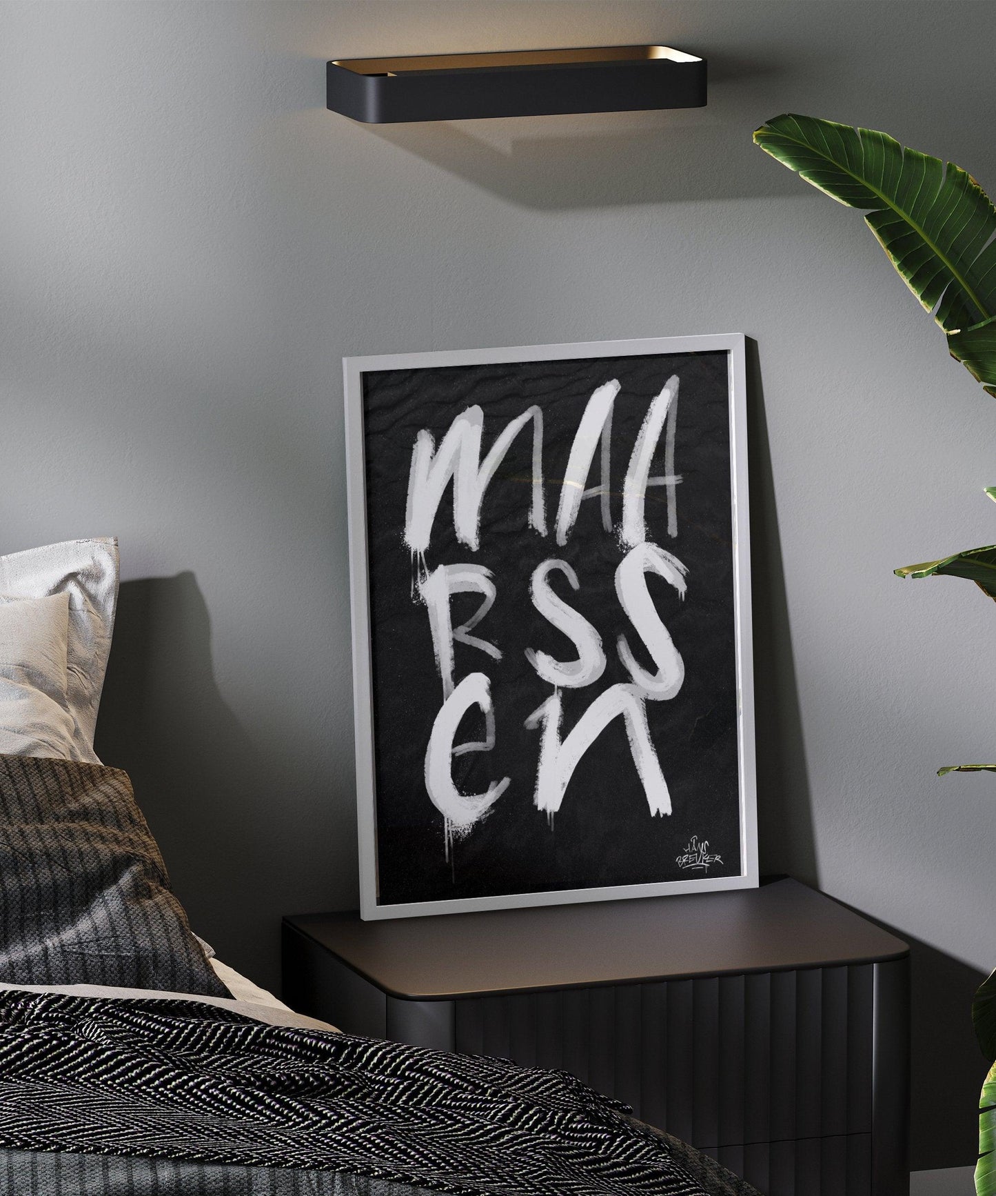 Kalligrafie Poster Maarssen - Hans Breuker