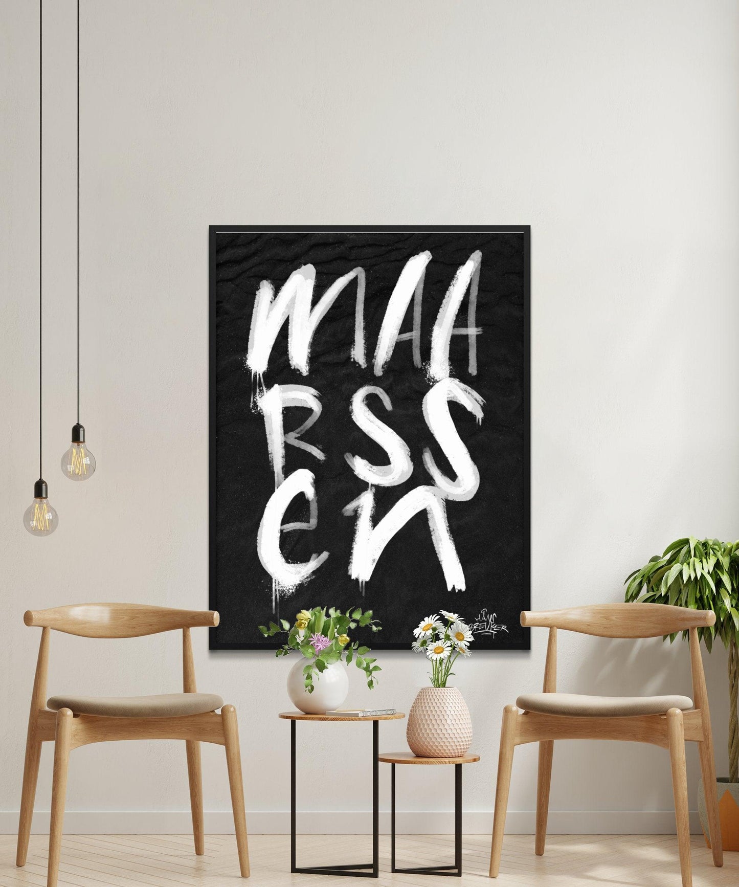 Kalligrafie Poster Maarssen - Hans Breuker
